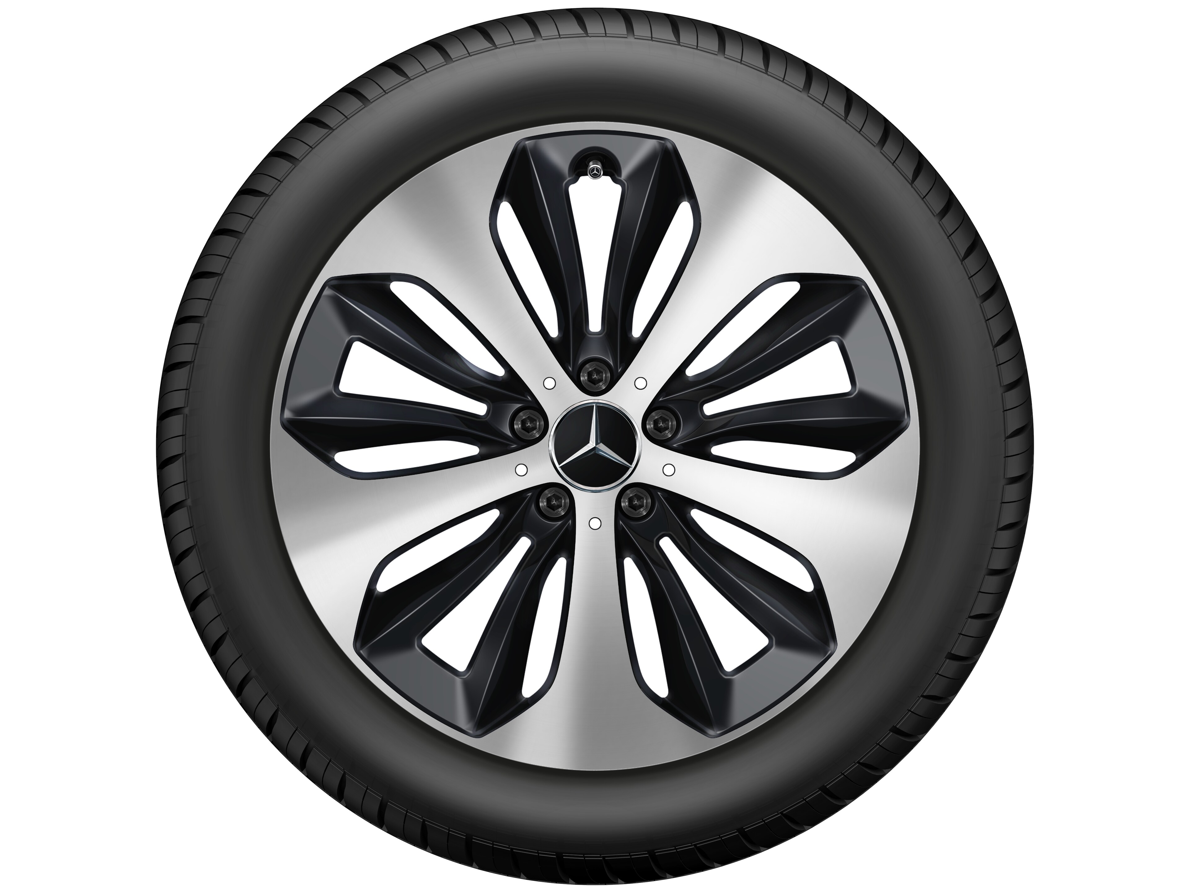 10-spoke wheel, Aero, 48.3 cm (19-inch), High-sheen finish - 7,5 J x 19 ET 53, matt black, high-sheen