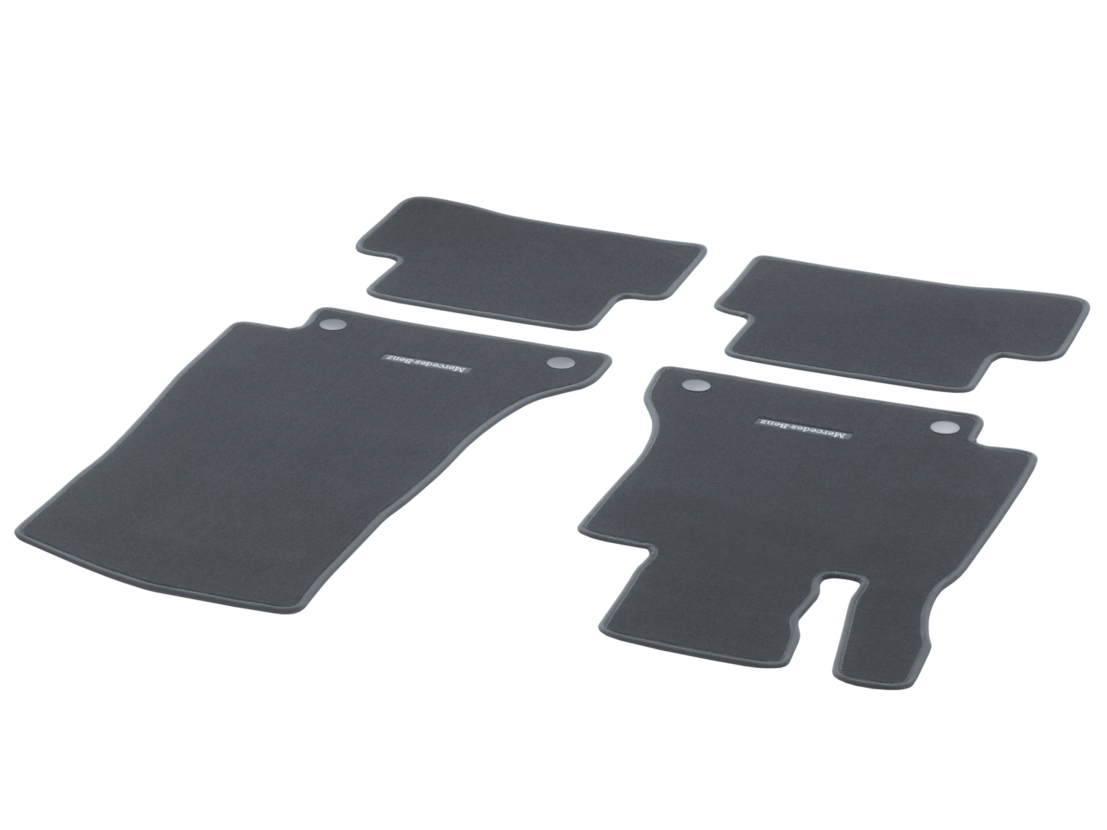 Velour floor mats CLASSIC, Set, Set of 4 - LHD, deep-sea blue