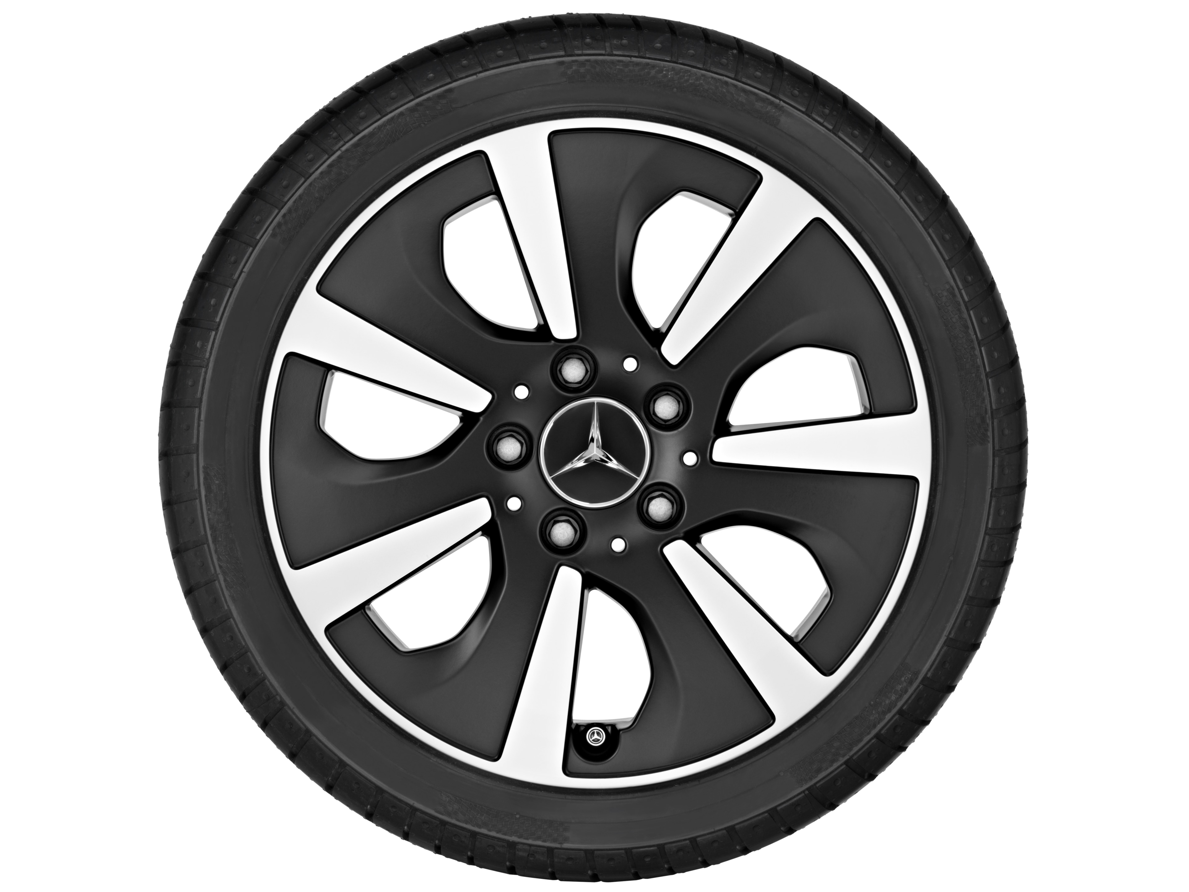 7-spoke wheel, 40.6 cm (16-inch) - 6,5 J x 16 ET 49, matt black, high-sheen