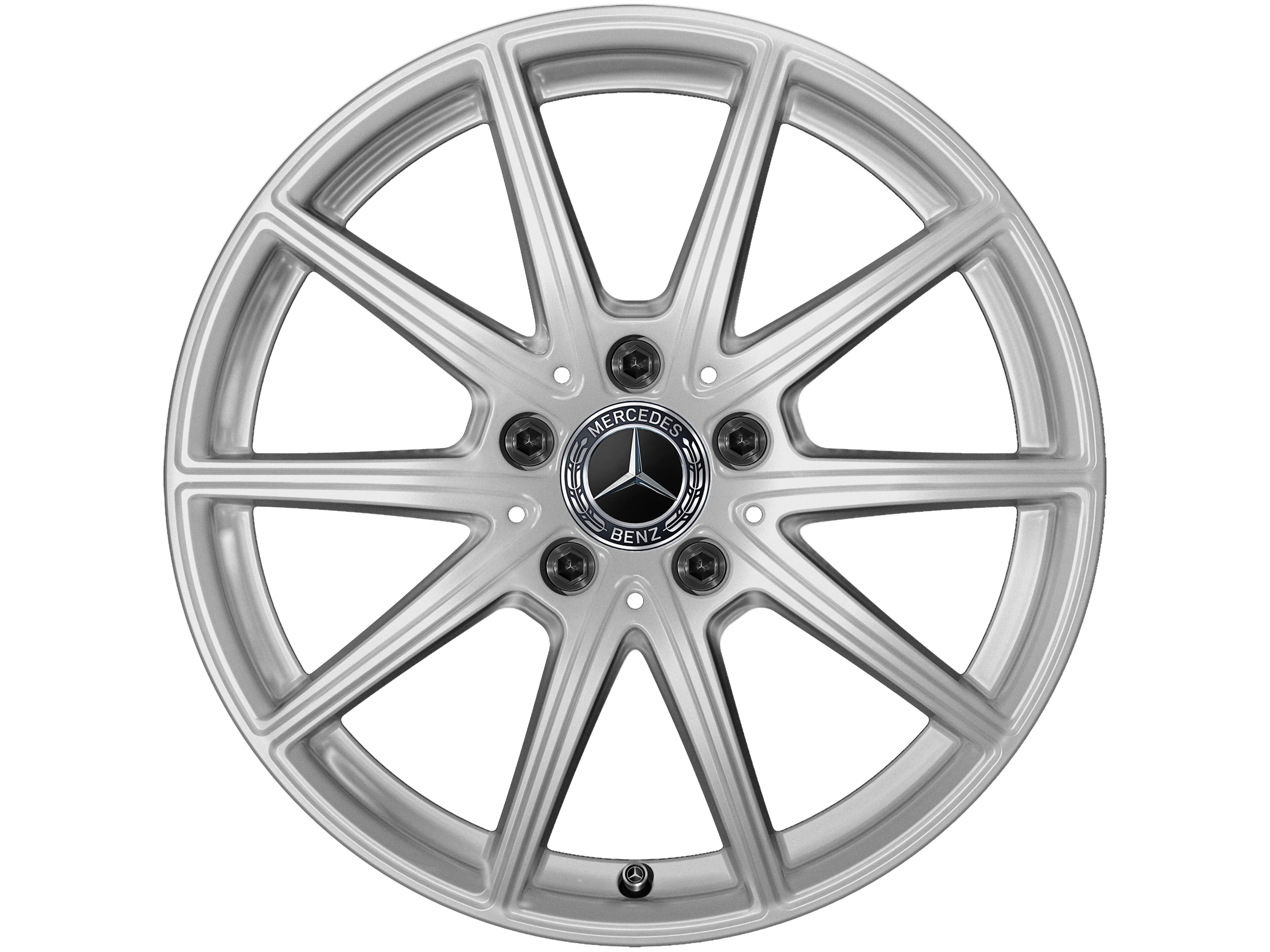 10-spoke wheel, 43.2 cm (17-inch) - 6,5 J x 17 ET 44, vanadium silver, painted