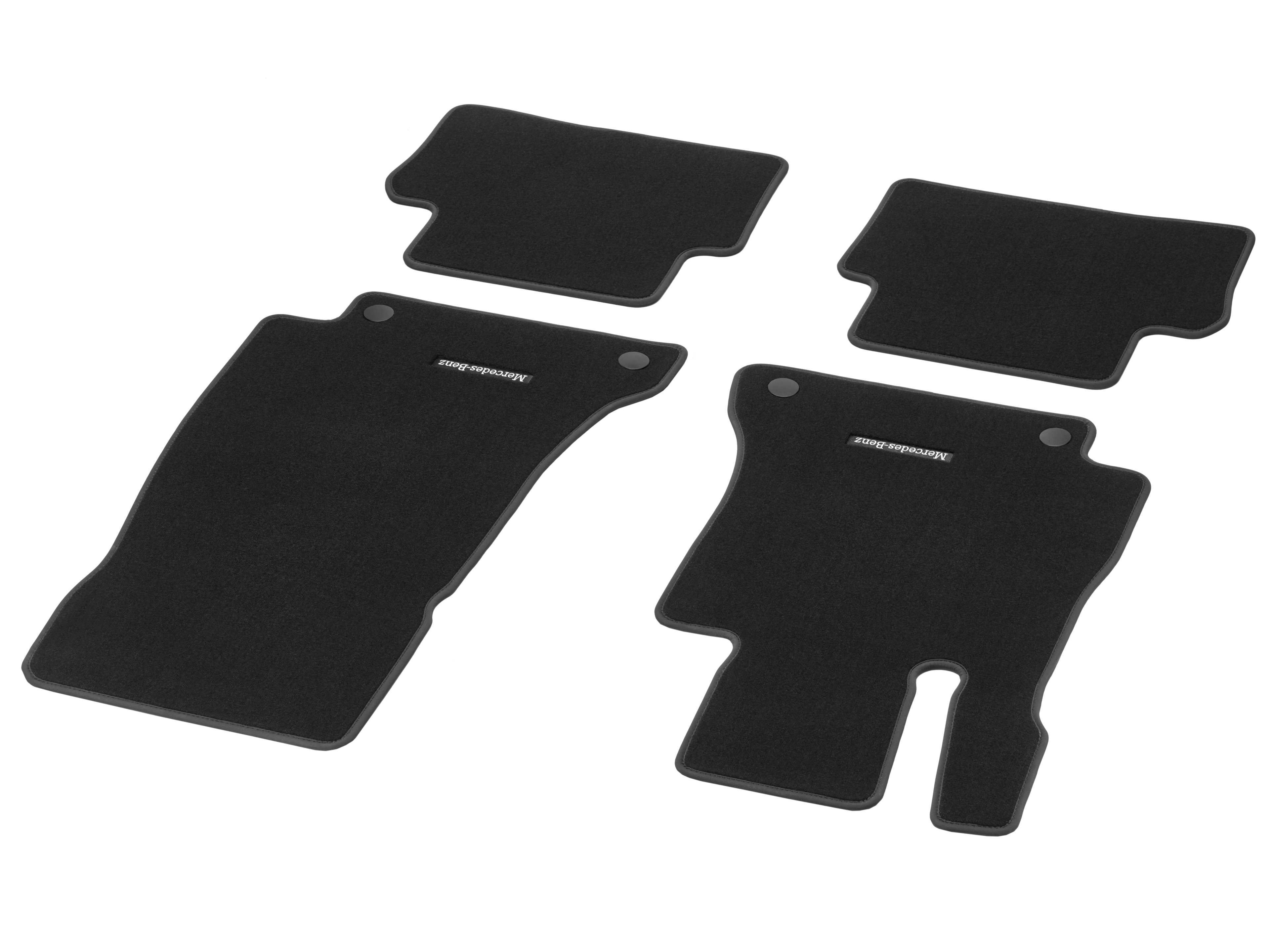 Velour floor mats CLASSIC, Set, Set of 4 - LHD, black
