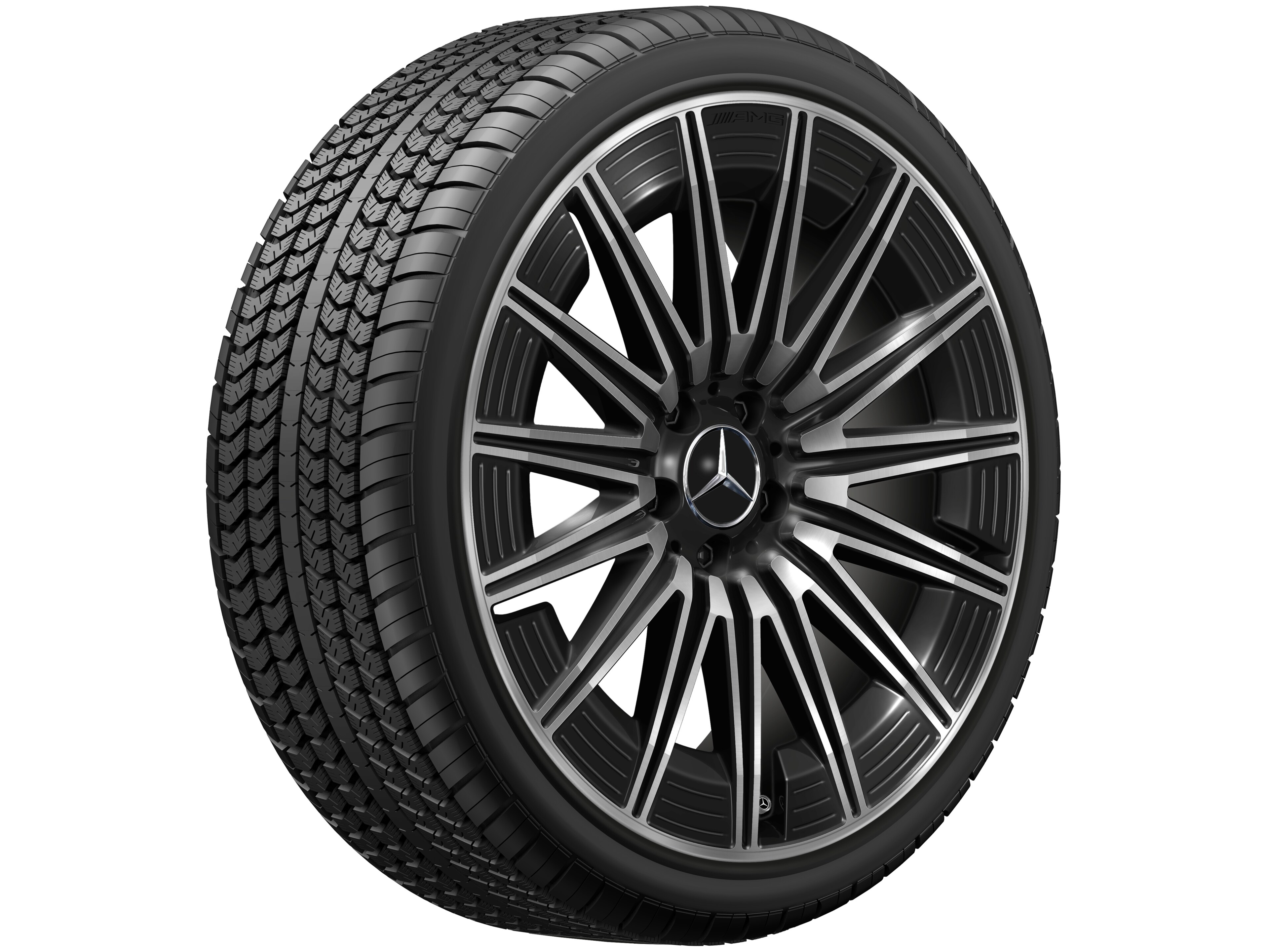AMG multi-spoke wheel, 50.8 cm (20-inch) - 9 J x 20 ET 60,5, black, high-sheen