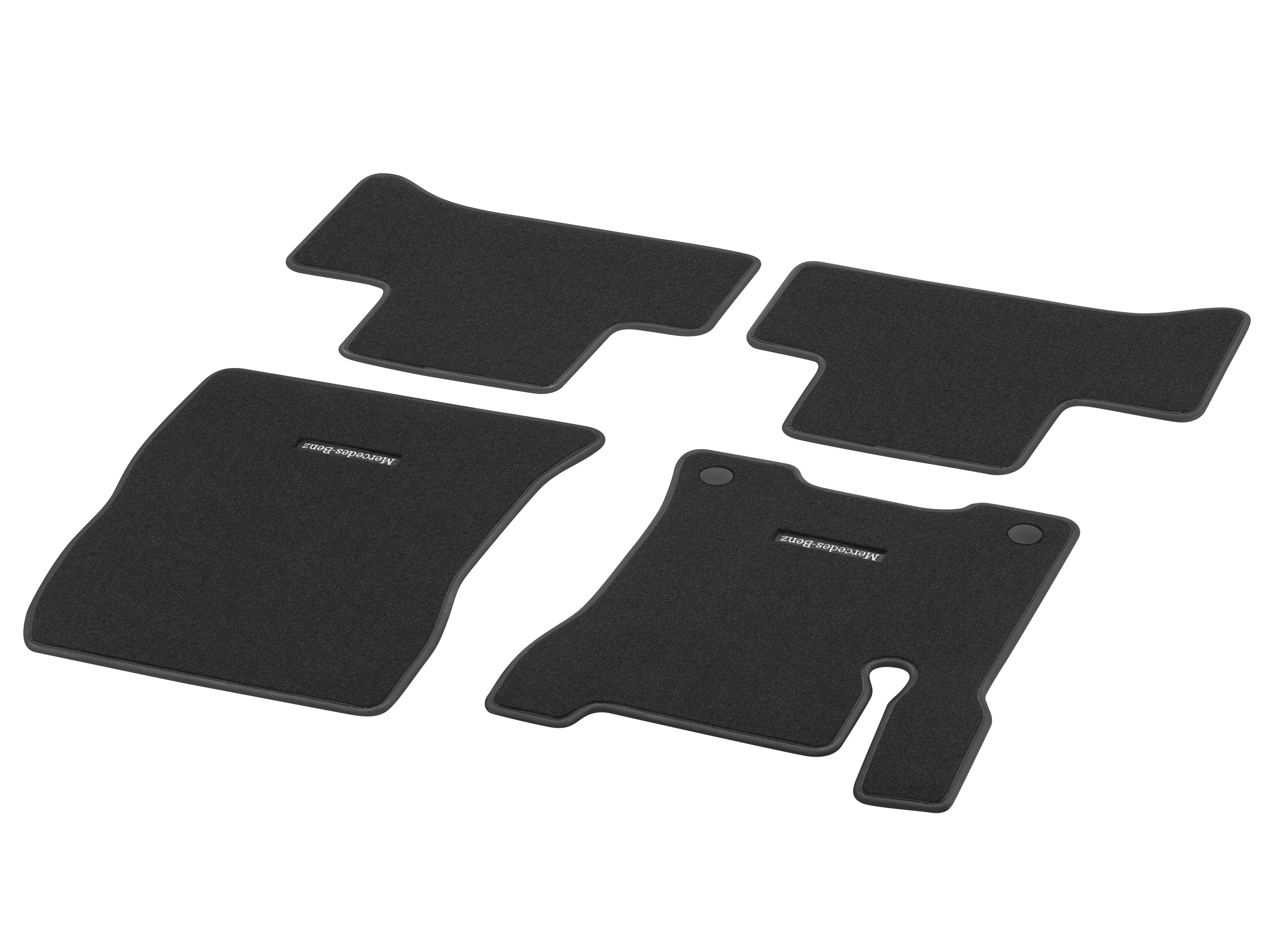 Velour floor mats CLASSIC, Set, Set of 4 - LHD, black