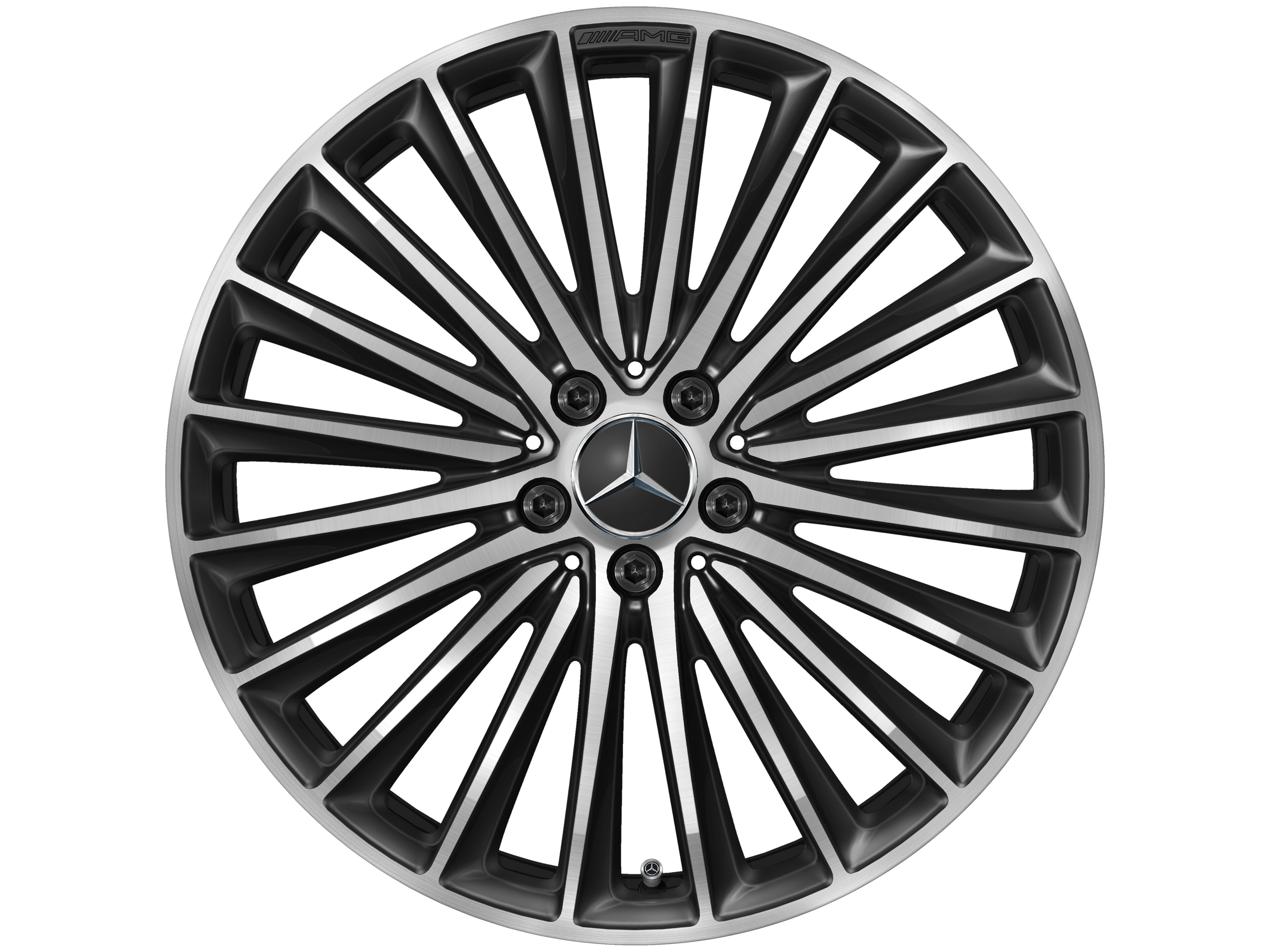 AMG multi-spoke wheel, 50.8 cm (20-inch) - 8 J x 20 ET 33, black, high-sheen