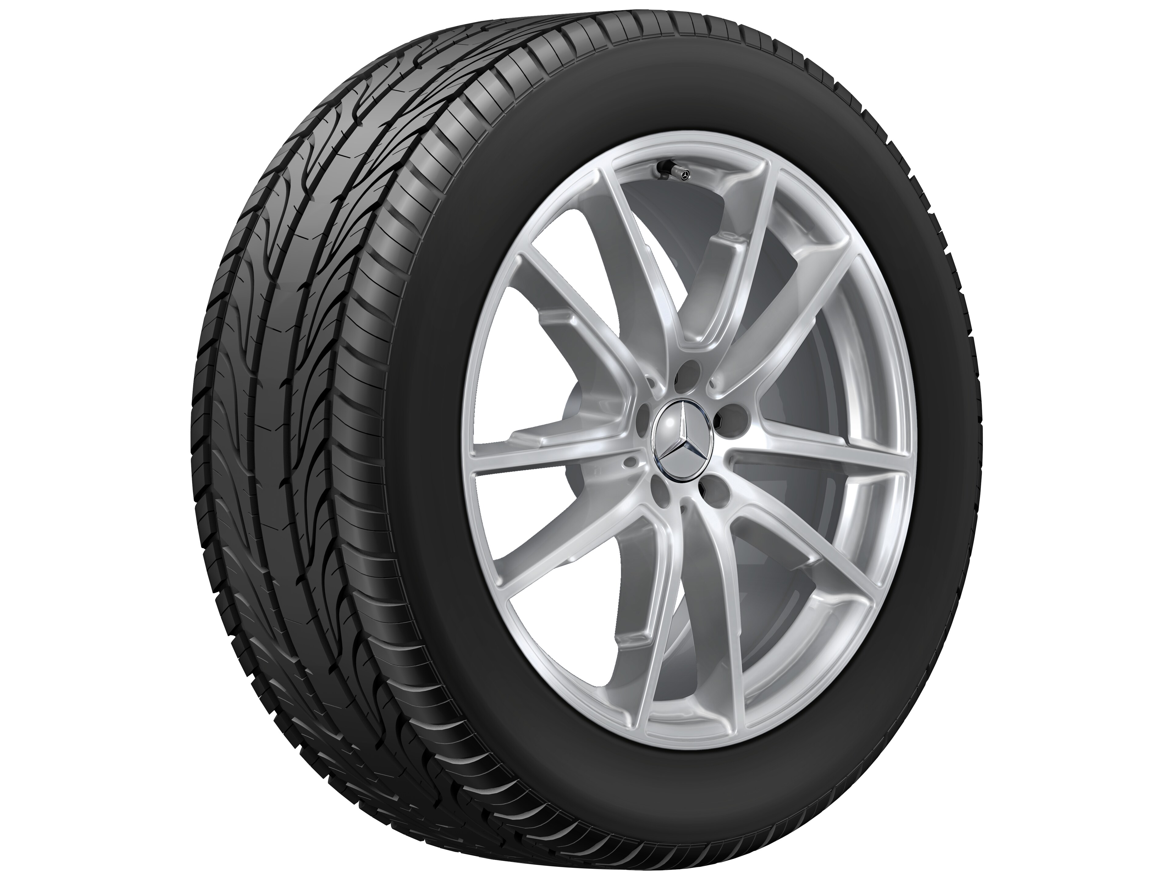 5-twin-spoke wheel, 50.8 cm (20-inch) - 8,5 J x 20 ET 29,5, vanadium silver, painted