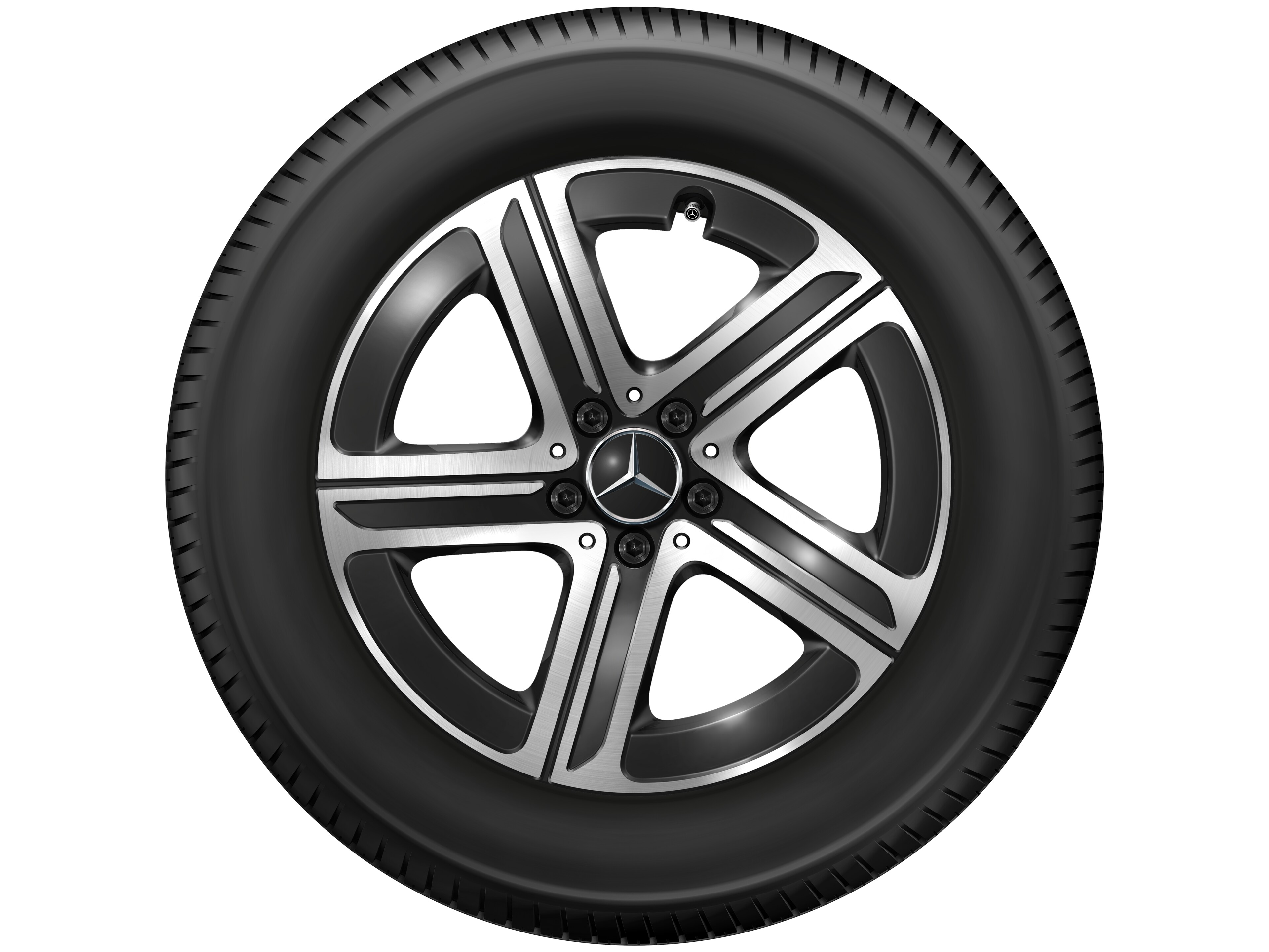 5-spoke wheel, Aero, 45.7 cm (18-inch), High-sheen finish - 9 J x 18 ET 30, black, high-sheen