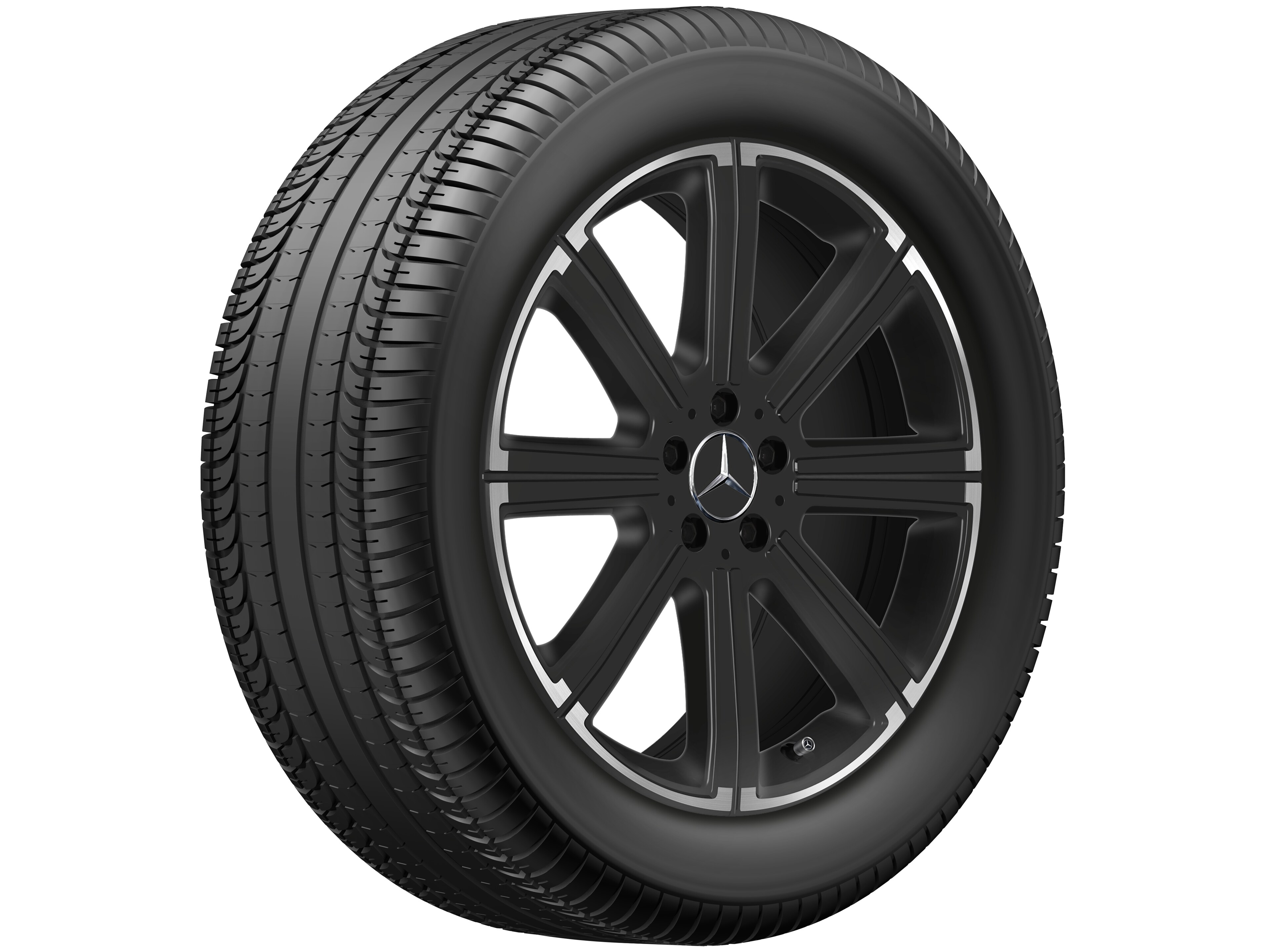 8-spoke wheel, 50.8 cm (20-inch), High-sheen rim flange - 8,5 J x 20 ET 62,5, black, high-sheen