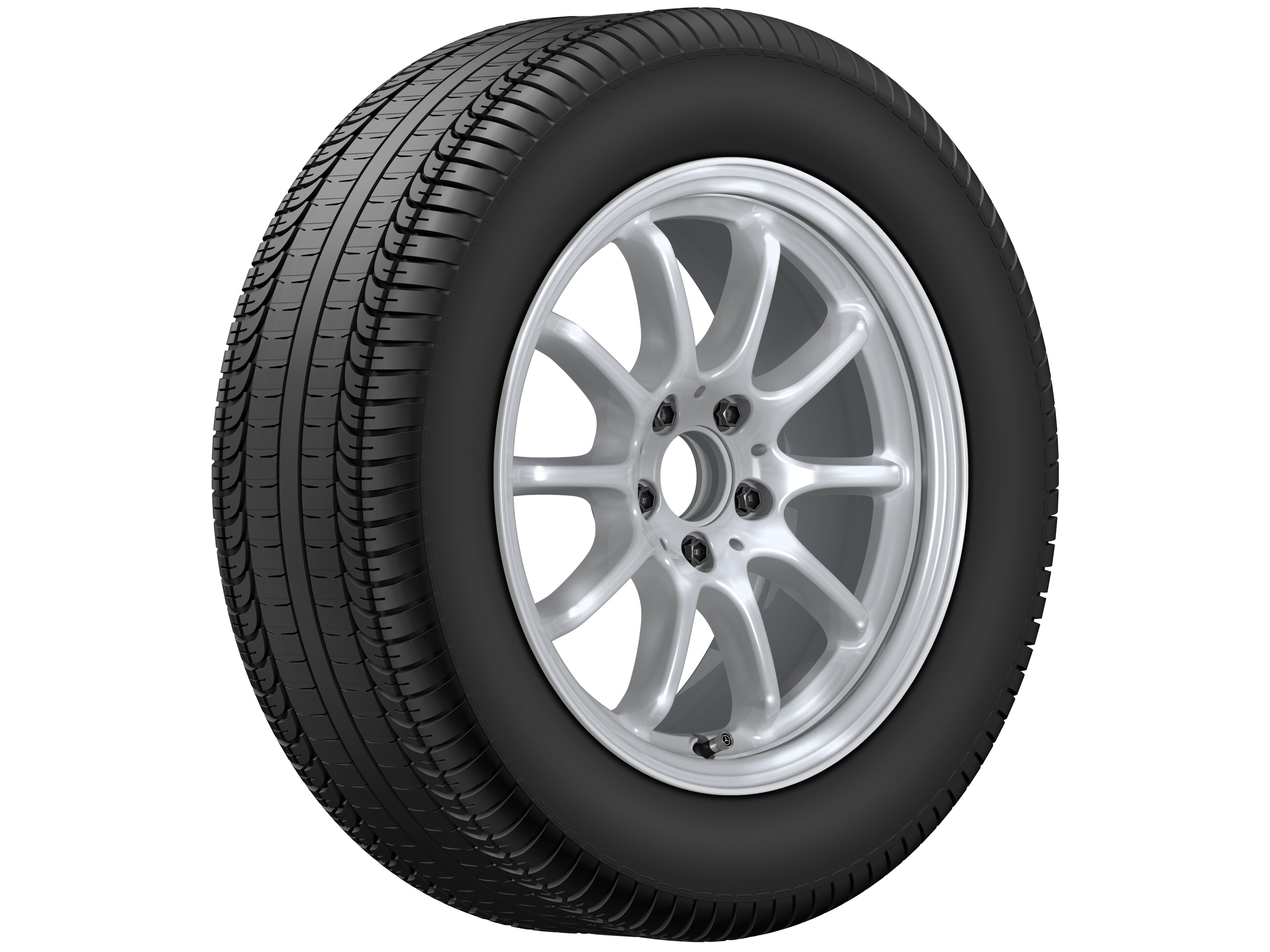 10-spoke wheel, 43.2 cm (17-inch) - 7,5 J x 17 ET 30, vanadium silver, high-sheen