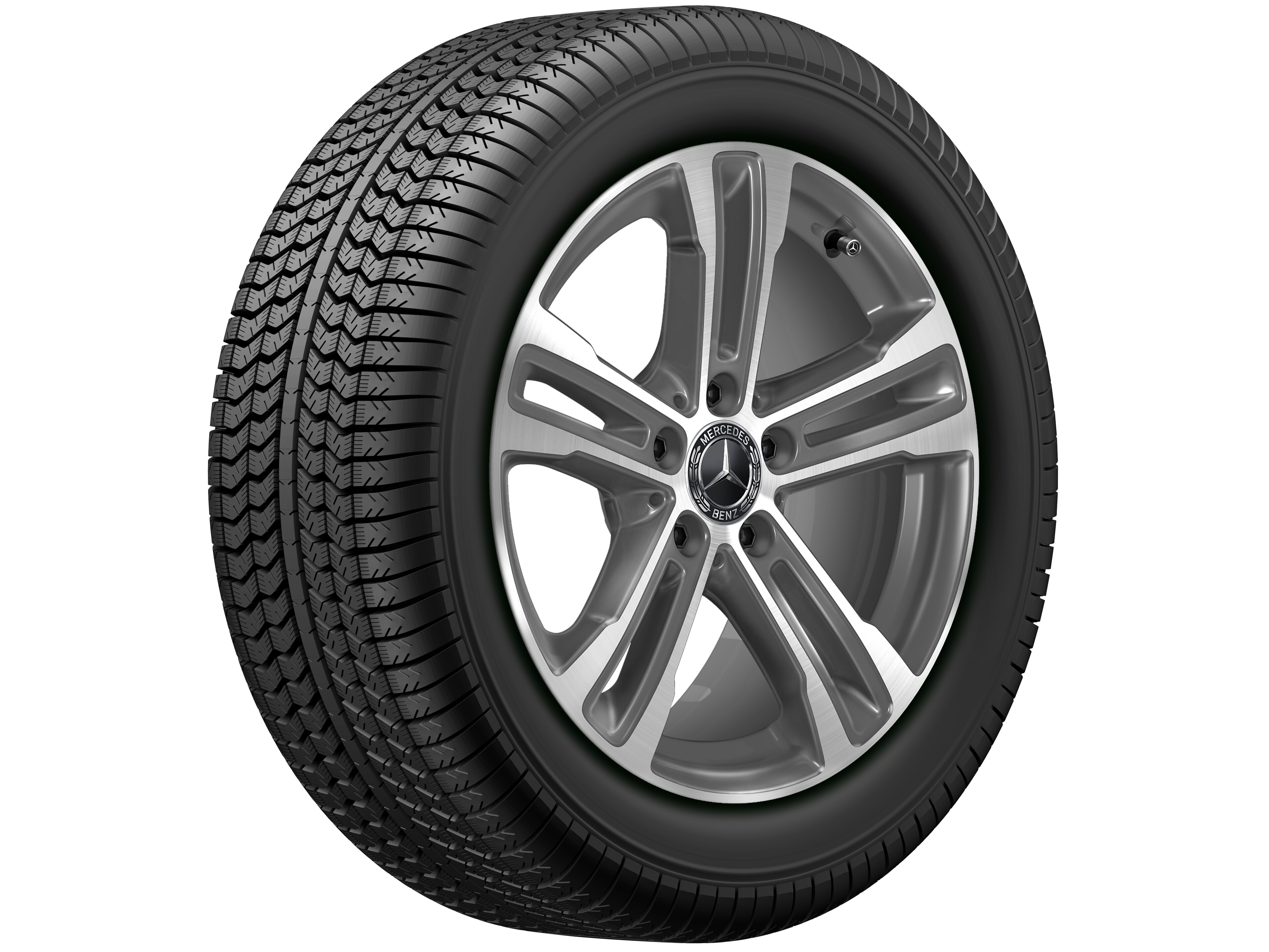 5-twin-spoke wheel, 43.2 cm (17-inch) - 7,5 J x 17 ET 40, tremolite metallic, high-sheen