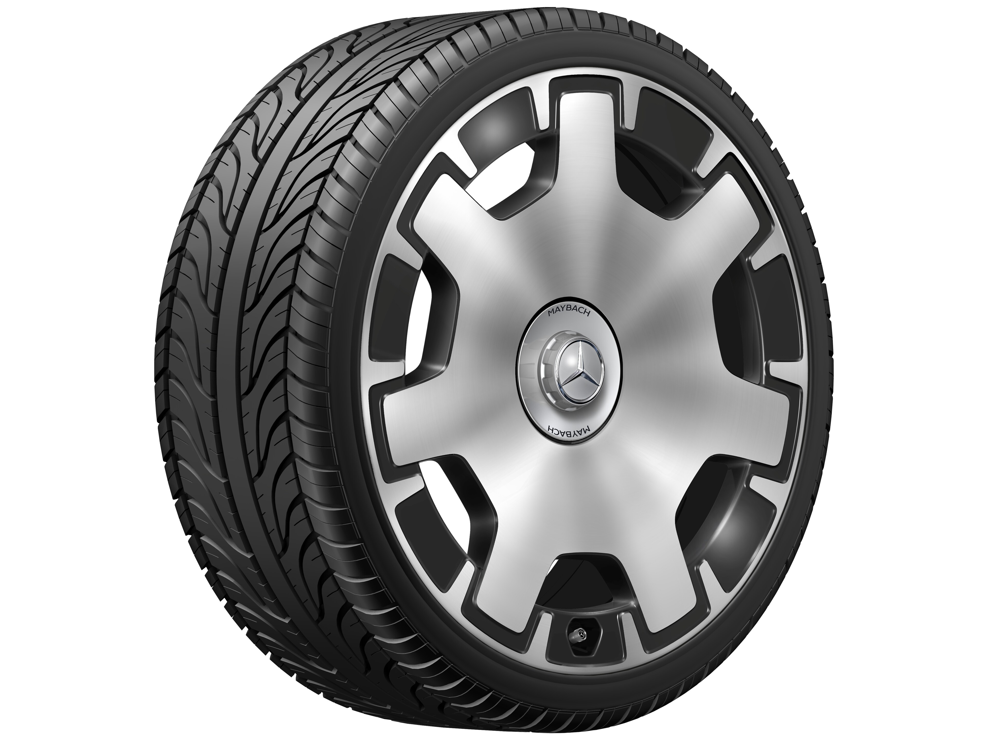 7-hole wheel, 55.9 cm (22-inch) - 9,5 J x 22 ET 27,5, black, high-sheen