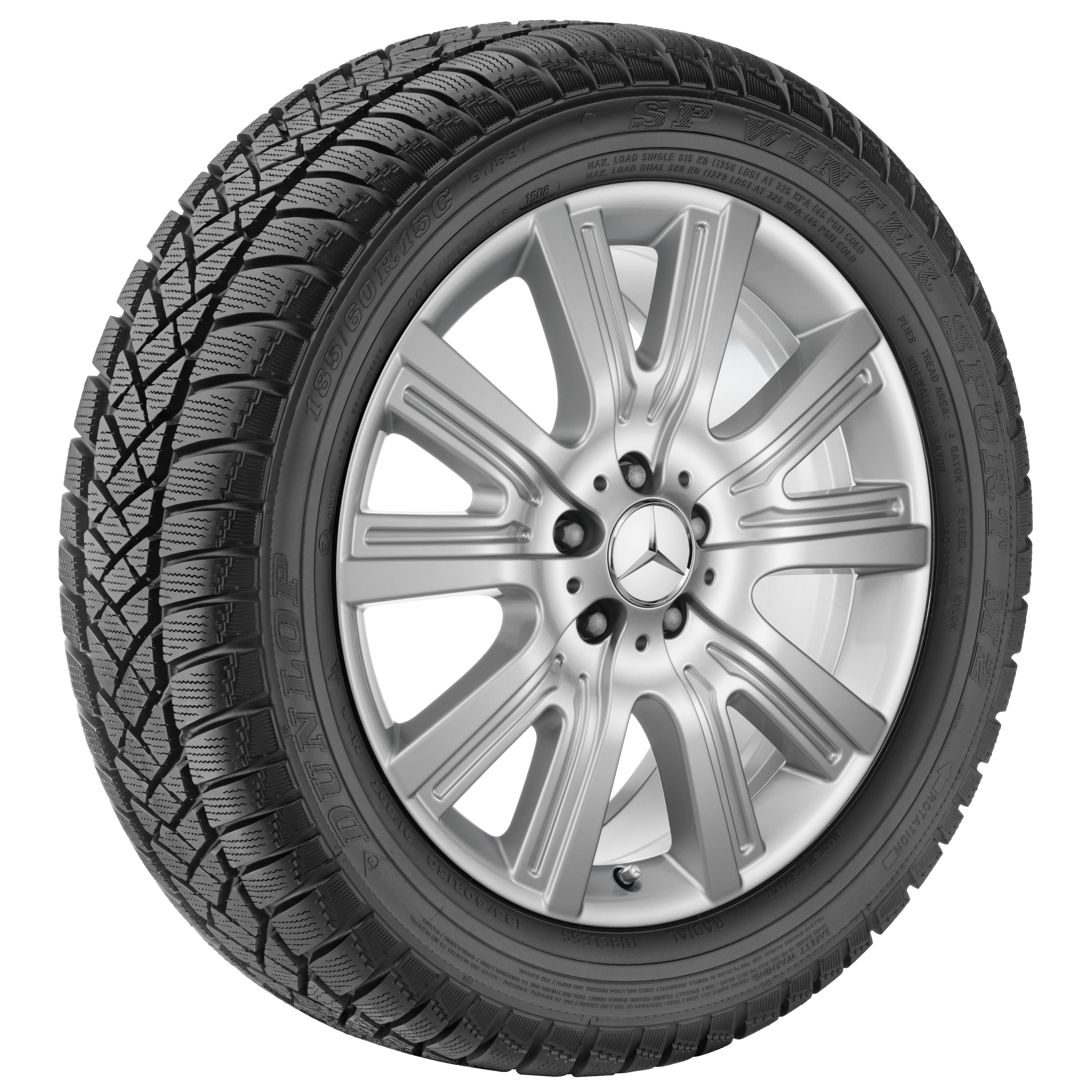 5-twin-spoke wheel, 48.3 cm (19-inch) - 8,5 J x 19 ET 62, titanium silver, painted