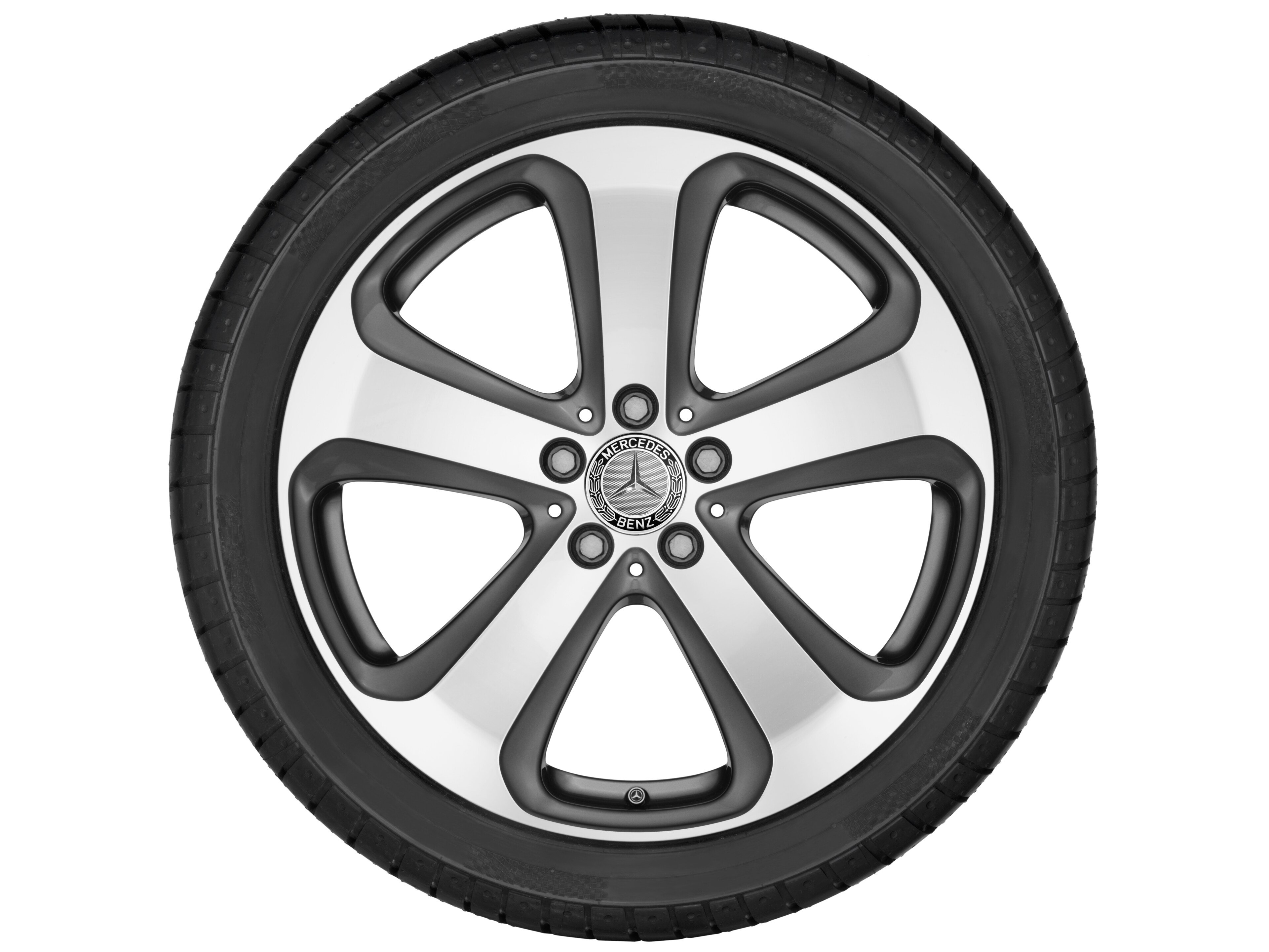 5-spoke wheel, 48.3 cm (19-inch), High-sheen finish - 8 J x 19 ET 38, tremolite metallic, high-sheen