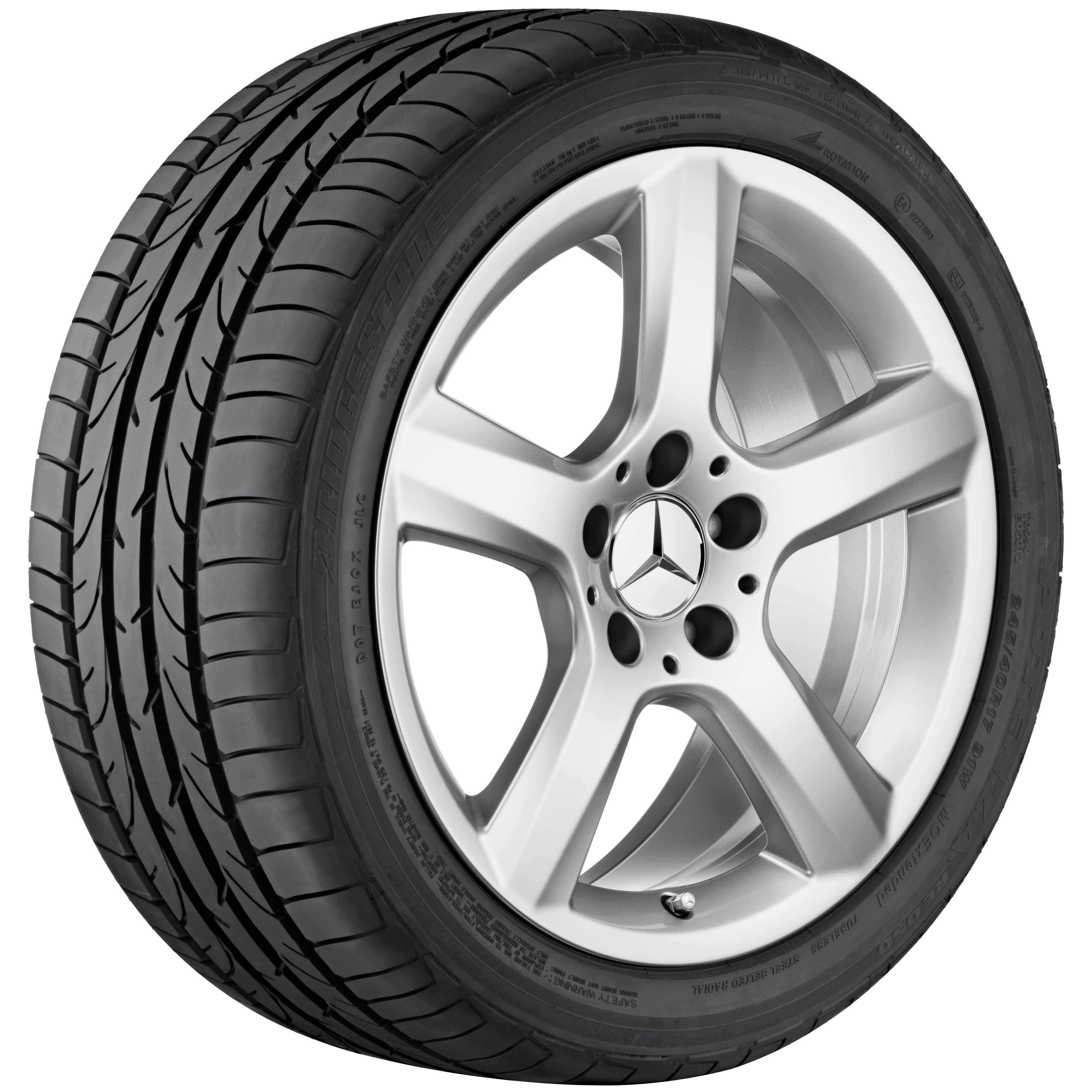 5-spoke wheel, 45.7 cm (18-inch) - 8,5 J x 18 ET 34,5, titanium silver