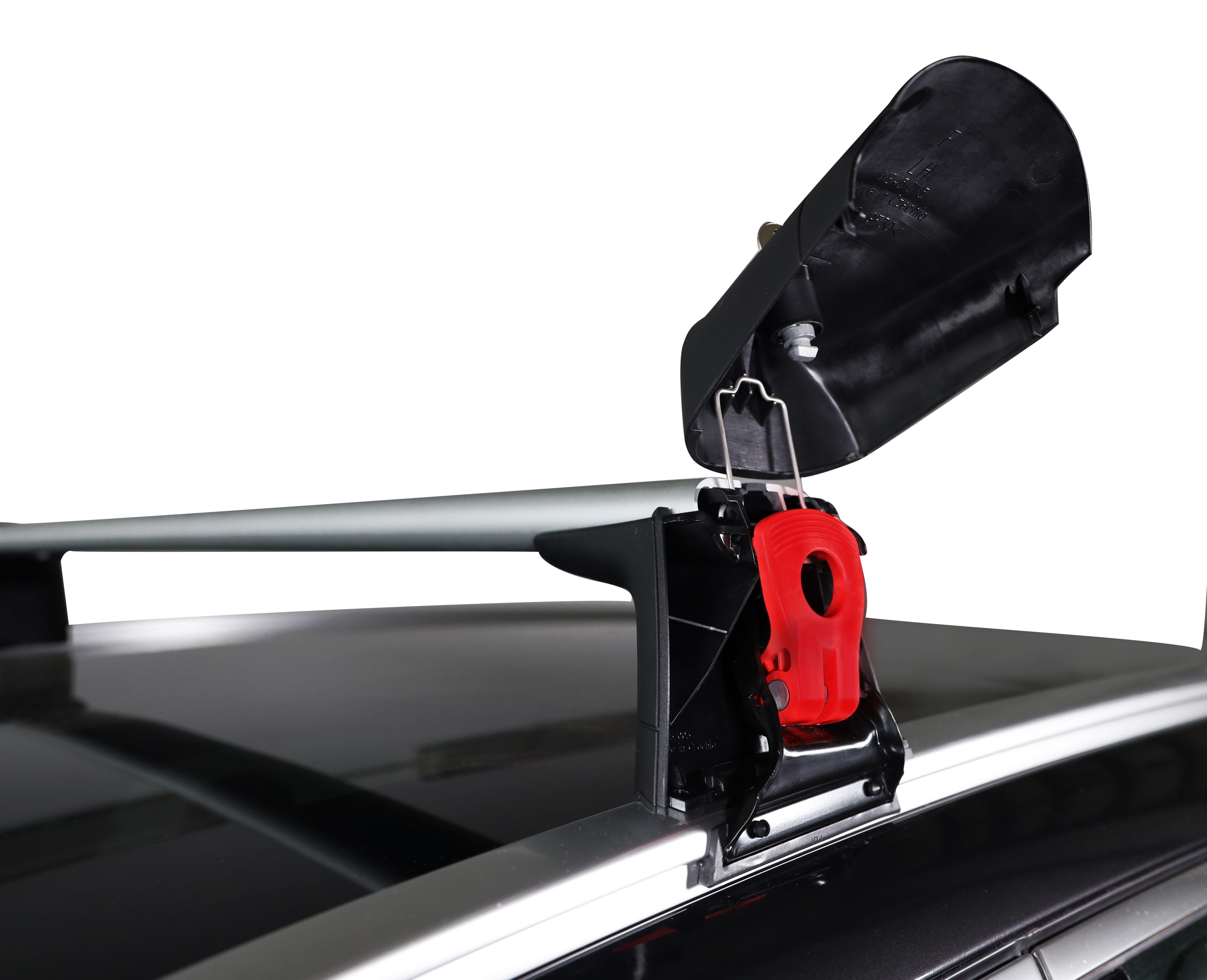 Roof rail carrier bars - Aluminium, silver-coloured / black