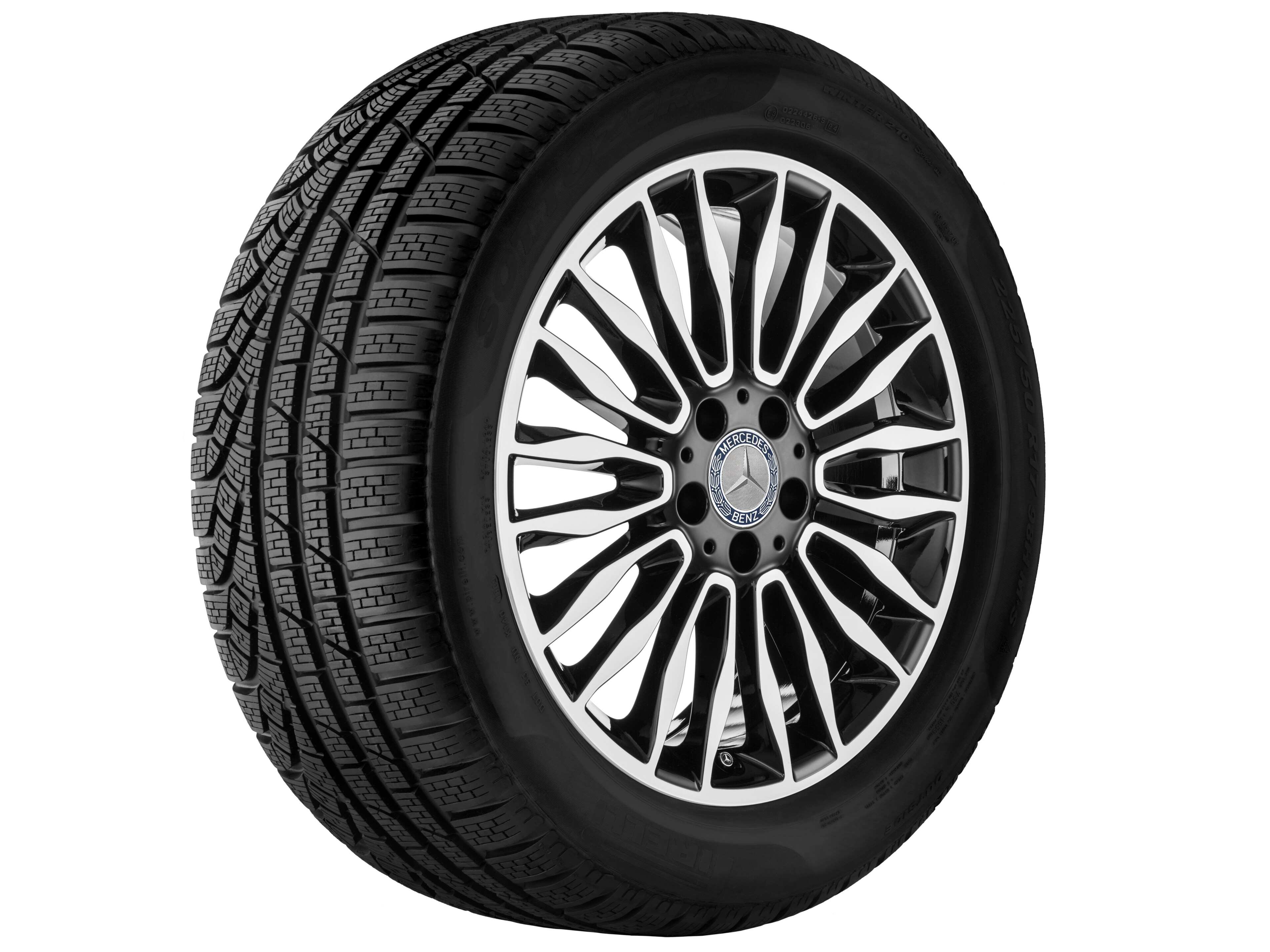 10-twin-spoke wheel, 45.7 cm (18-inch), High-sheen finish - 8,5 J x 18 ET 48, black, high-sheen