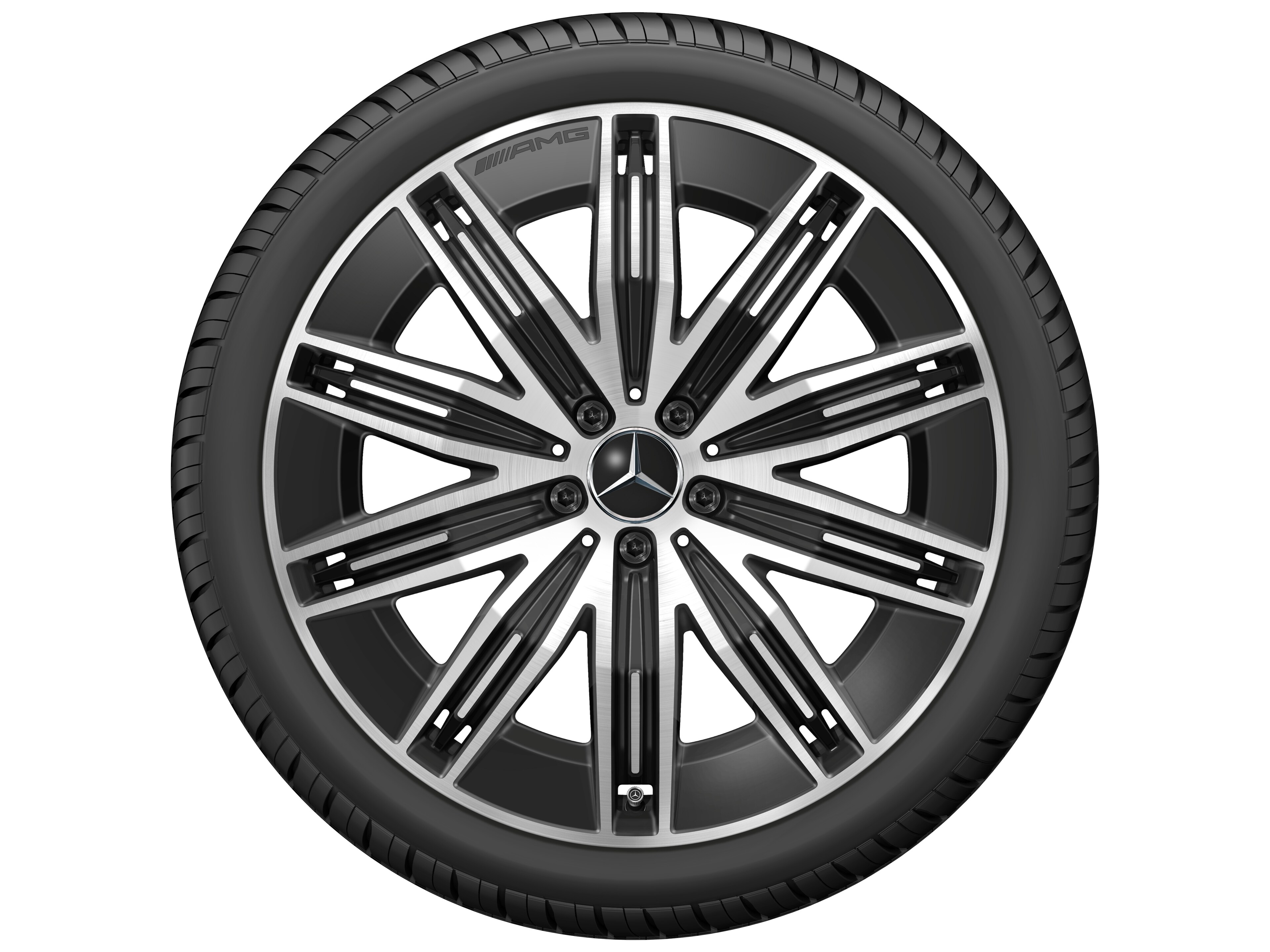 AMG multi-spoke wheel, 53.3 cm (21-inch) - 9,5 J x 21 ET 41,5, black, high-sheen