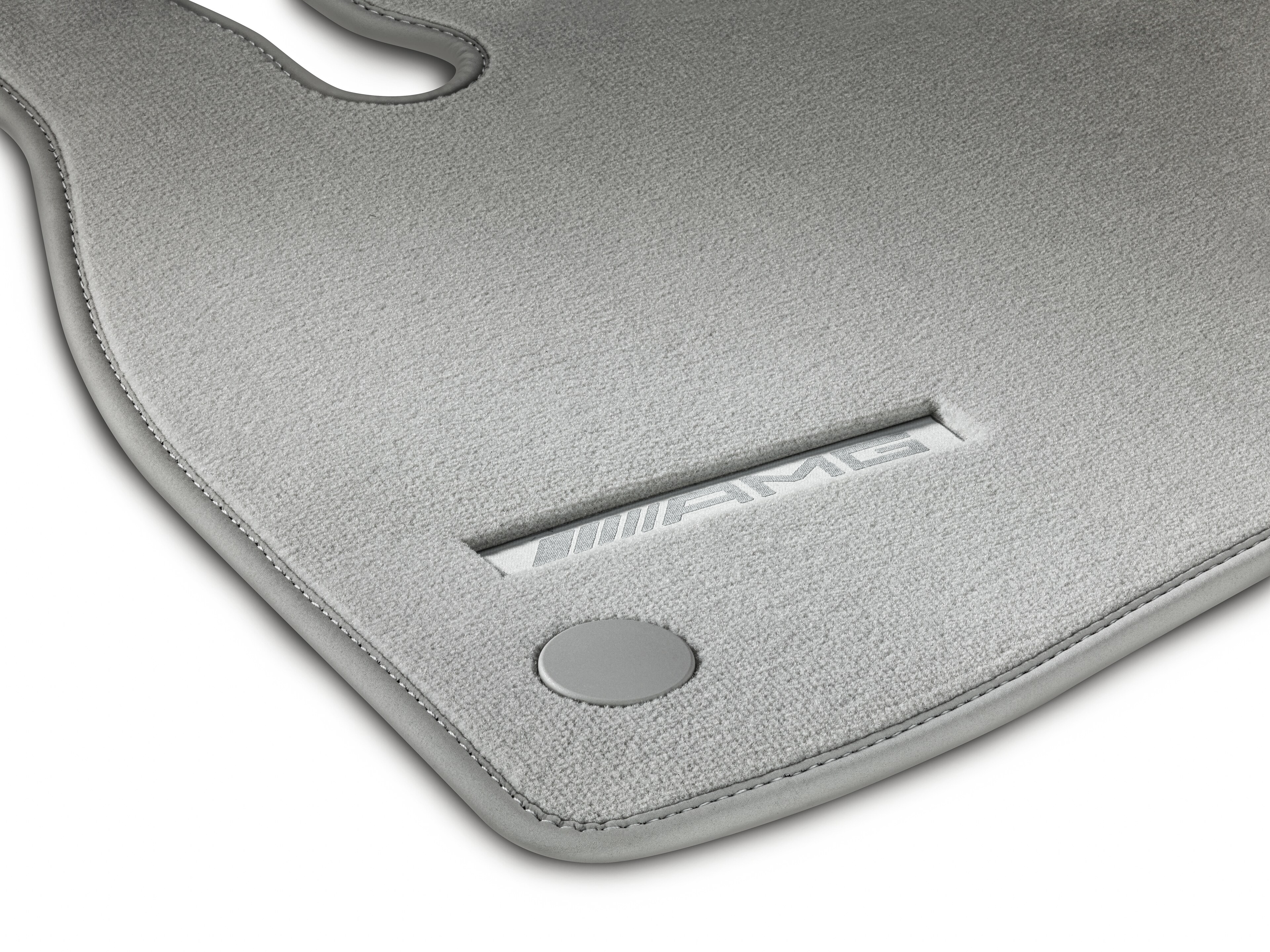 AMG velour floor mats, Set, Set of 5 - RHD, neva grey