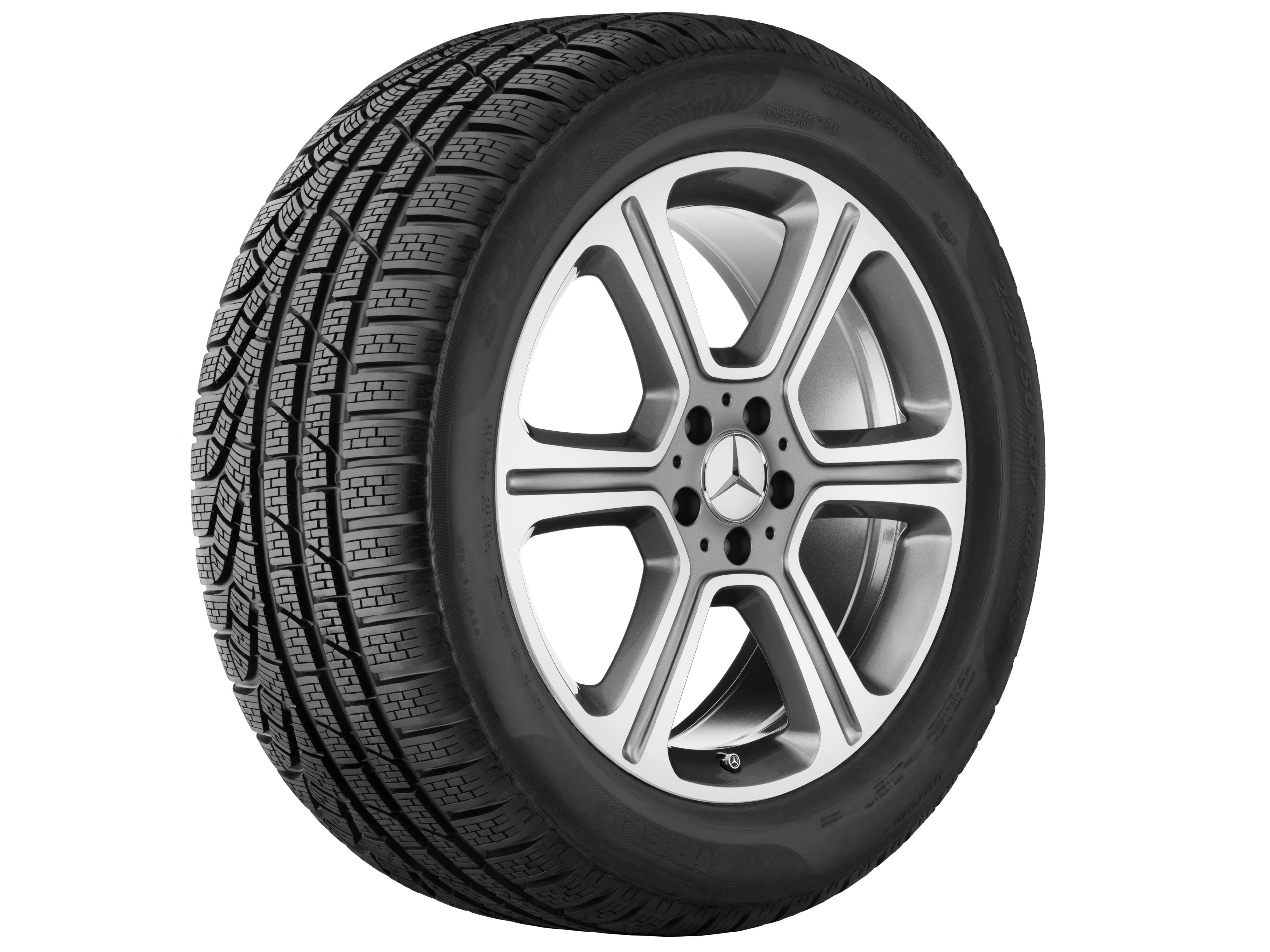 6-spoke wheel, 48.3 cm (19-inch), High-sheen finish - 7,5 J x 19 ET 44, himalaya grey, high-sheen