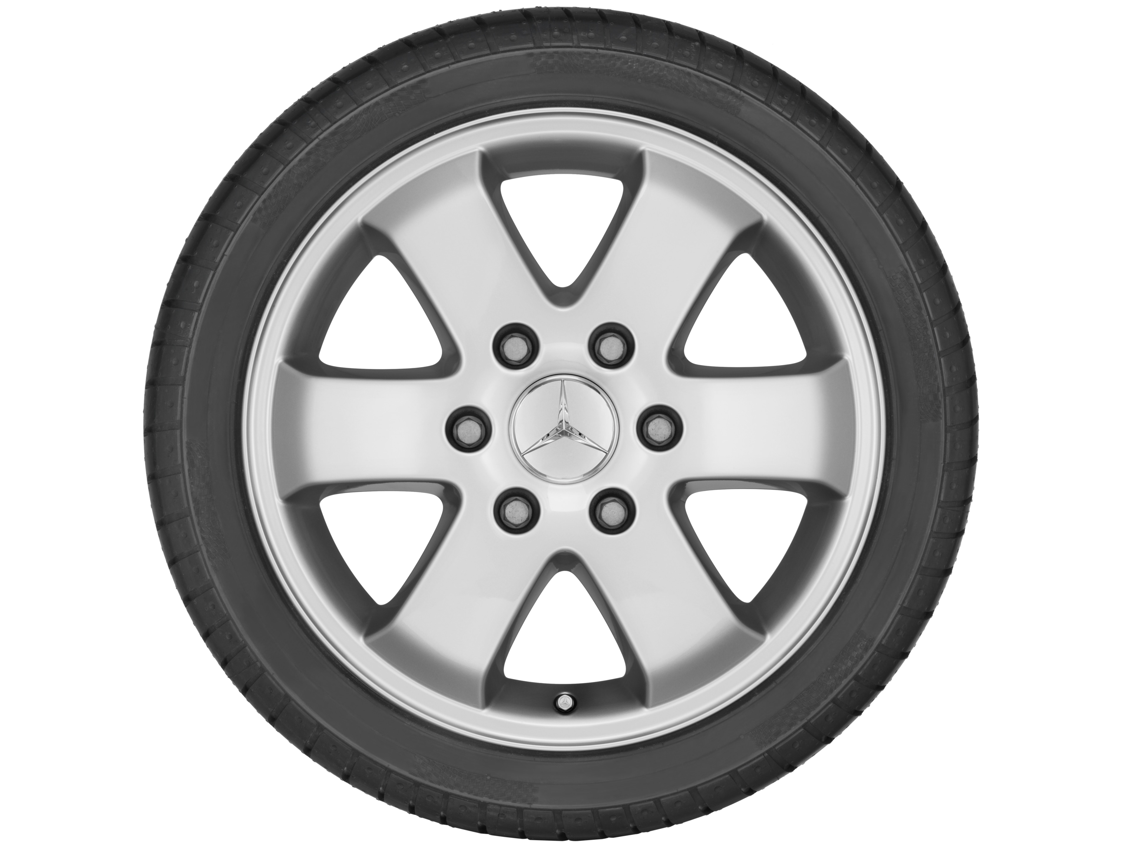 6-spoke wheel, 40.6 cm (16-inch) - 6,5 J x 16 ET 62, brilliant silver