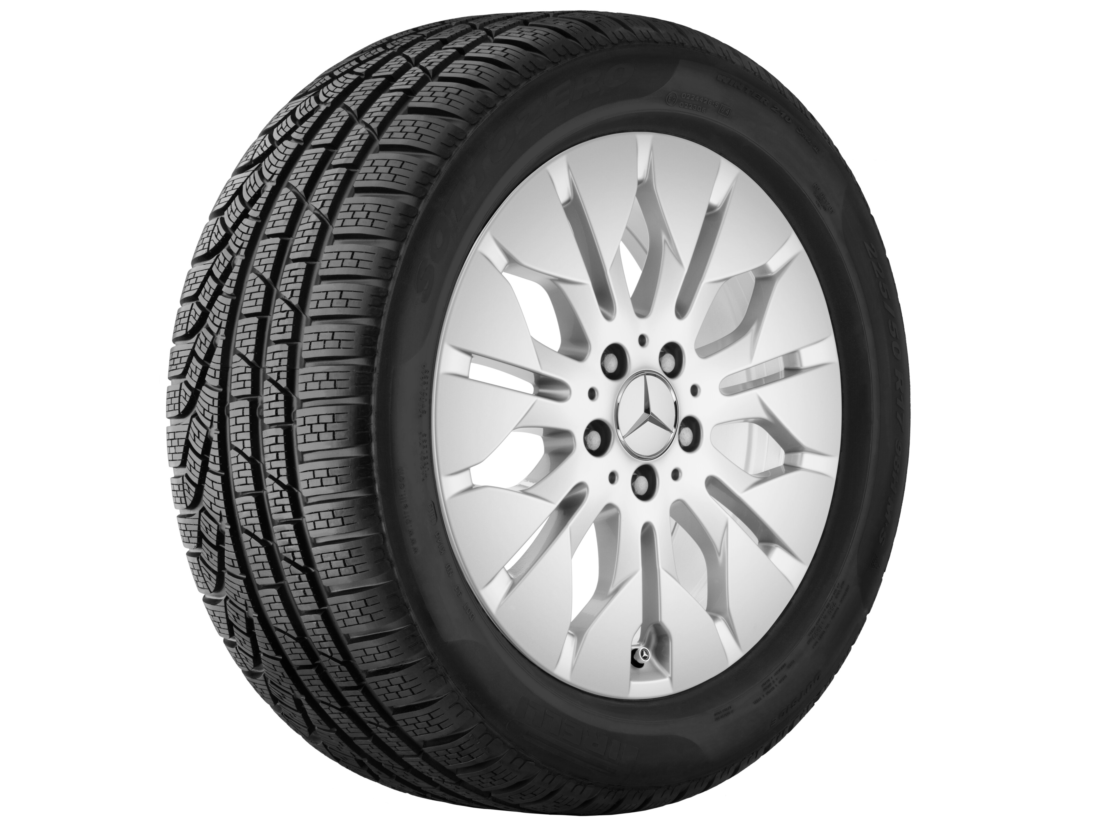 7-twin-spoke wheel, 43.2 cm (17-inch) - 7,5 J x 17 ET 53, titanium silver, painted