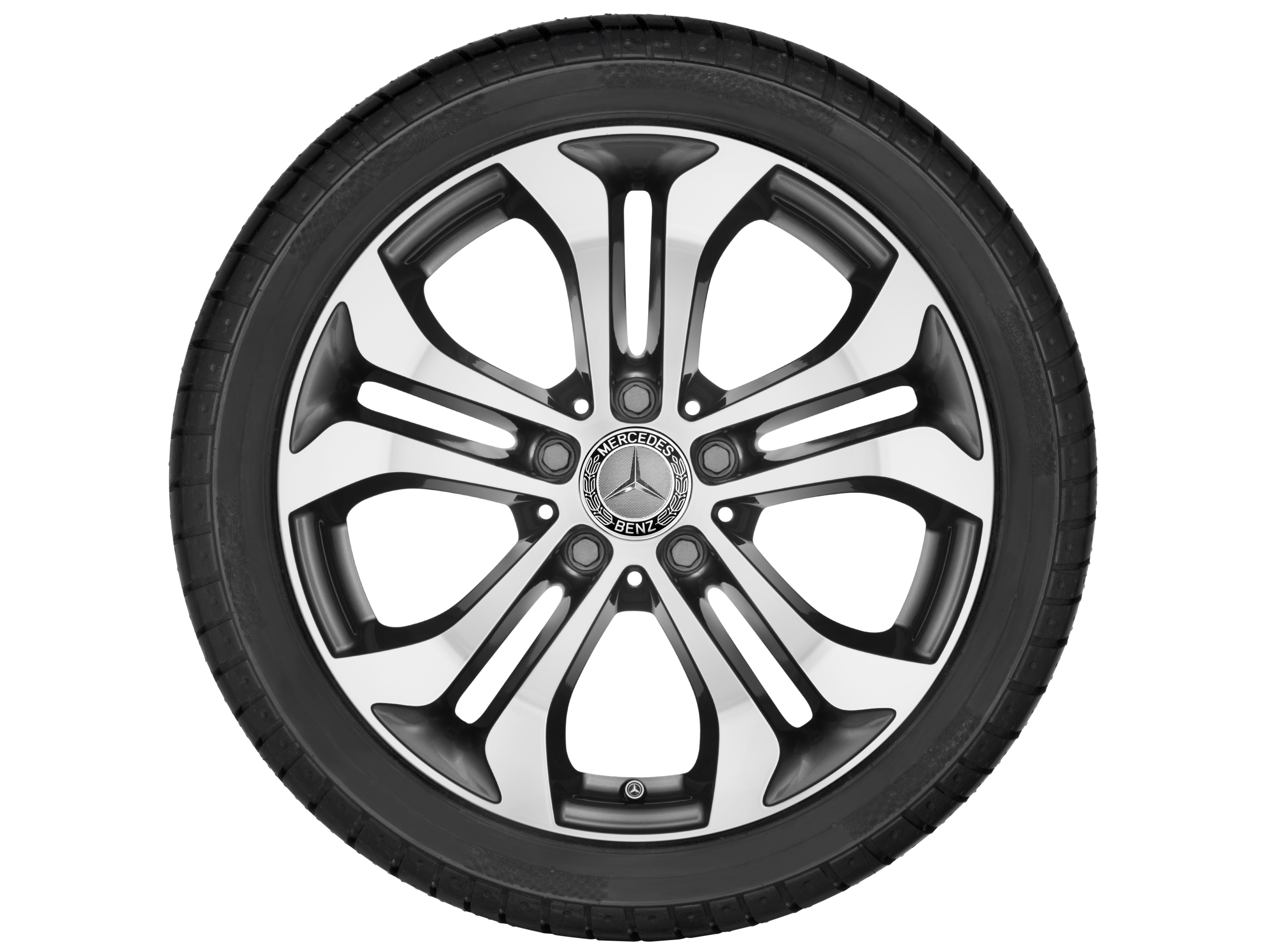 5-twin-spoke wheel, 43.2 cm (17-inch) - 7,5 J x 17 ET 36, himalaya grey, high-sheen