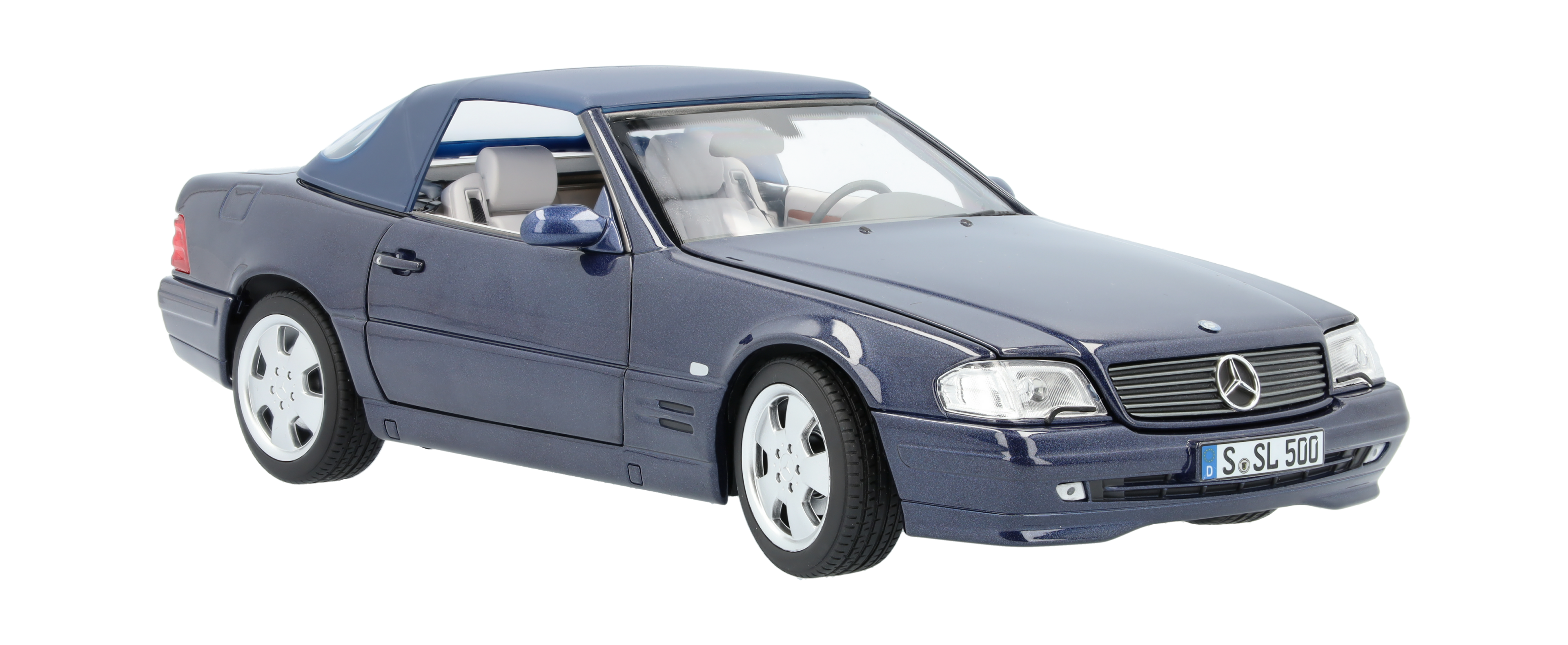 SL 500 R129 (1998-2001) - azure blue, Norev, 1:18