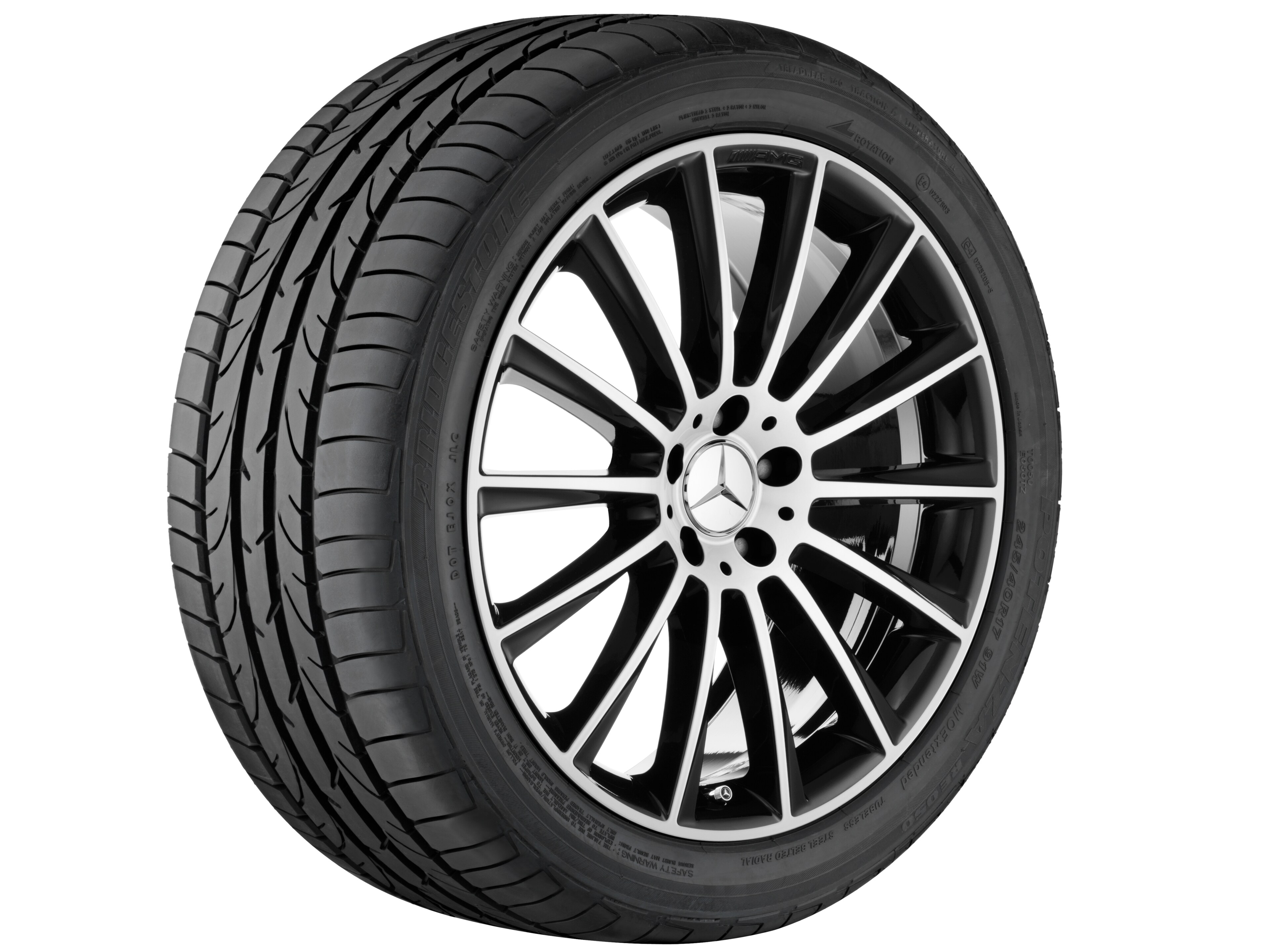 AMG multi-spoke wheel, 50.8 cm (20-inch) - 8,5 J x 20 ET 38, black, high-sheen