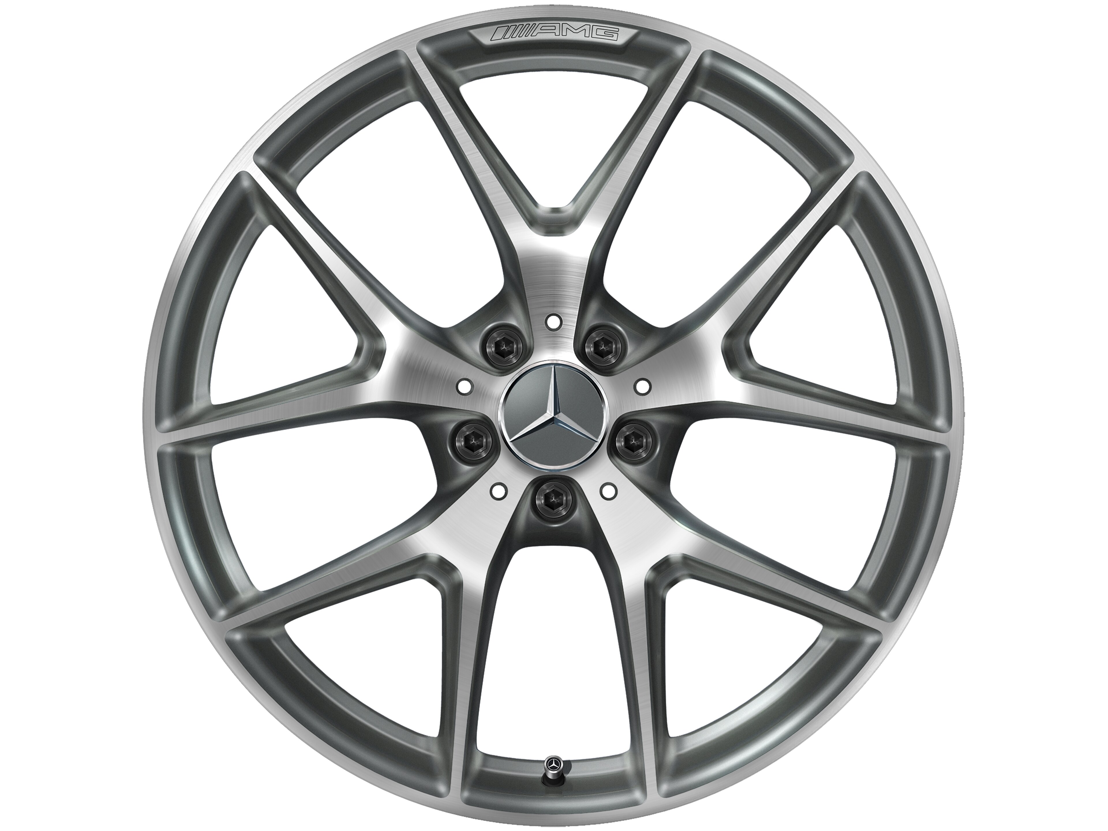 AMG cross-spoke wheel, 50.8 cm (20-inch) - 9,5 J x 20 ET 22, titanium grey, high-sheen