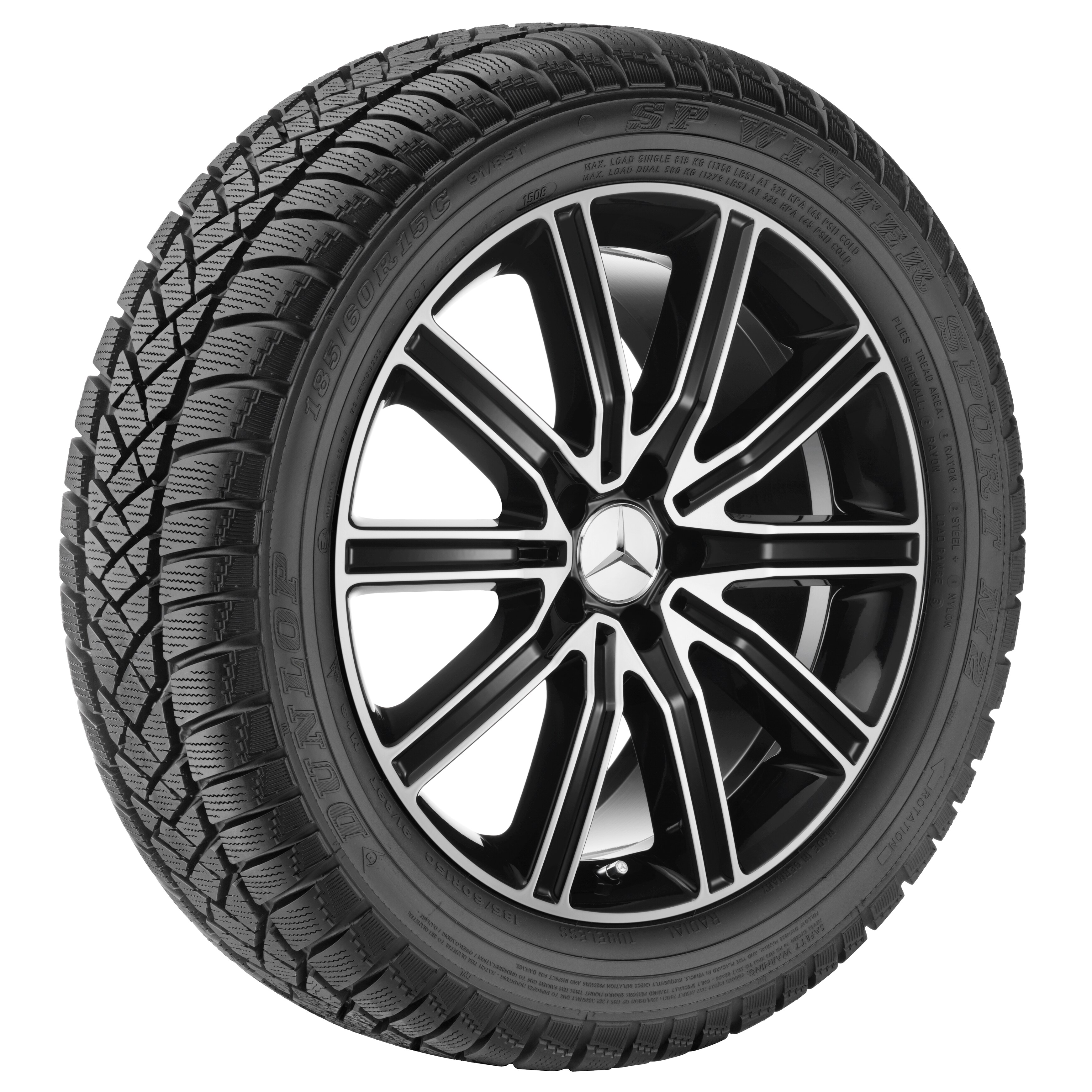 10-spoke wheel, 48.3 cm (19-inch), High-sheen finish - 8,5 J x 19 ET 34,5, black, high-sheen