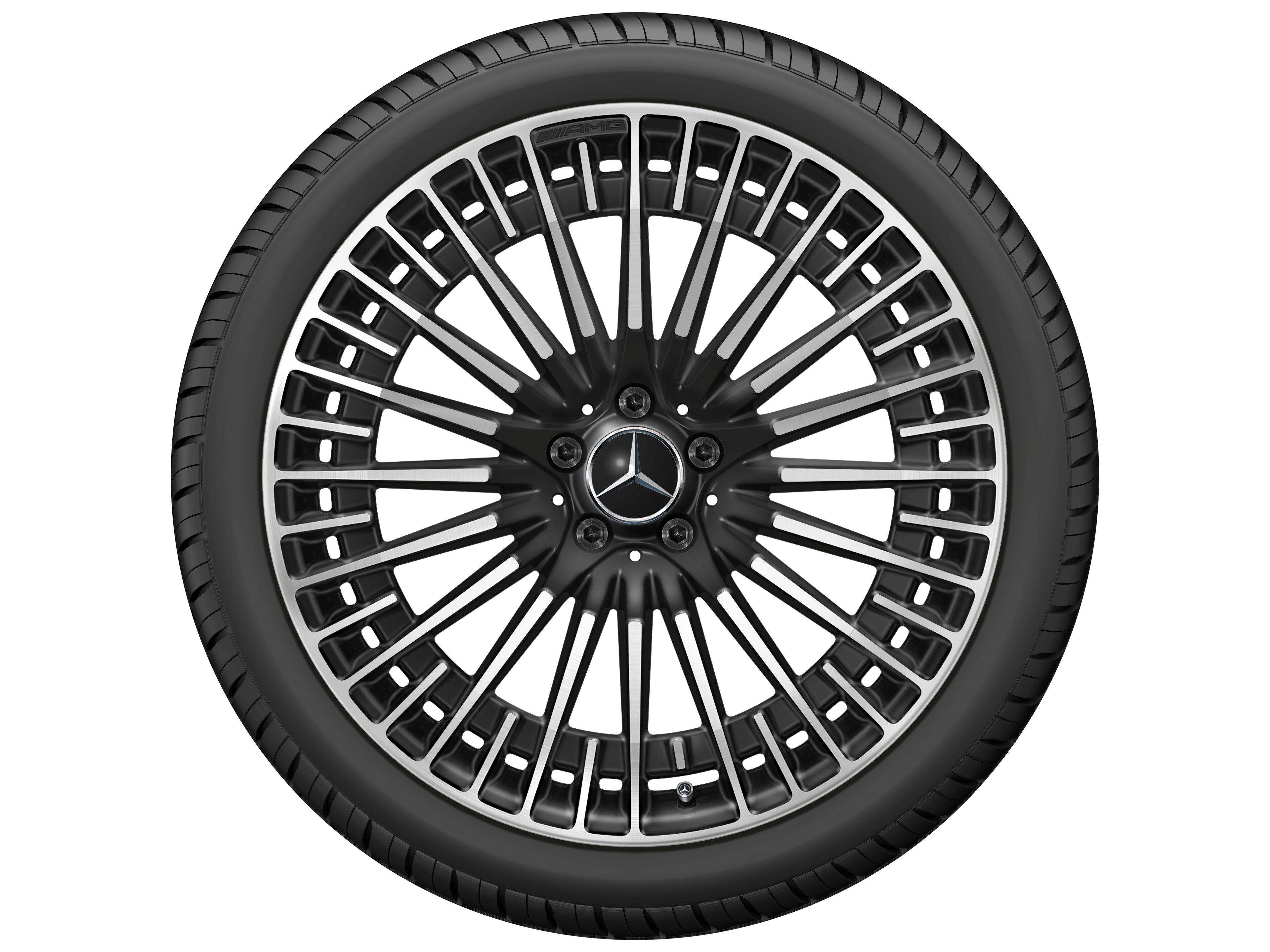 AMG multi-spoke wheel, 53.3 cm (21-inch) - 9,5 J x 21 ET 41,5, black, high-sheen
