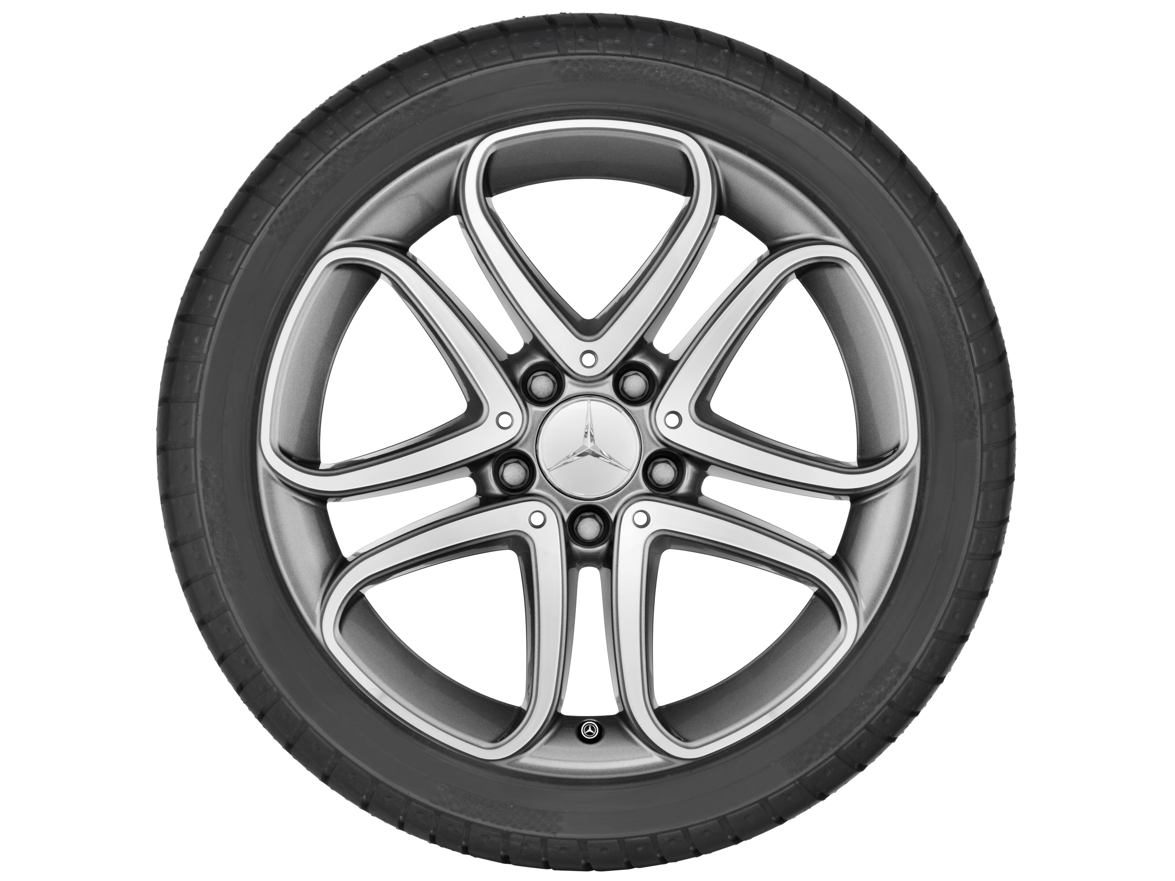 5-twin-spoke wheel, 43.2 cm (17-inch) - 7,5 J x 17 ET 52,5, himalaya grey, high-sheen