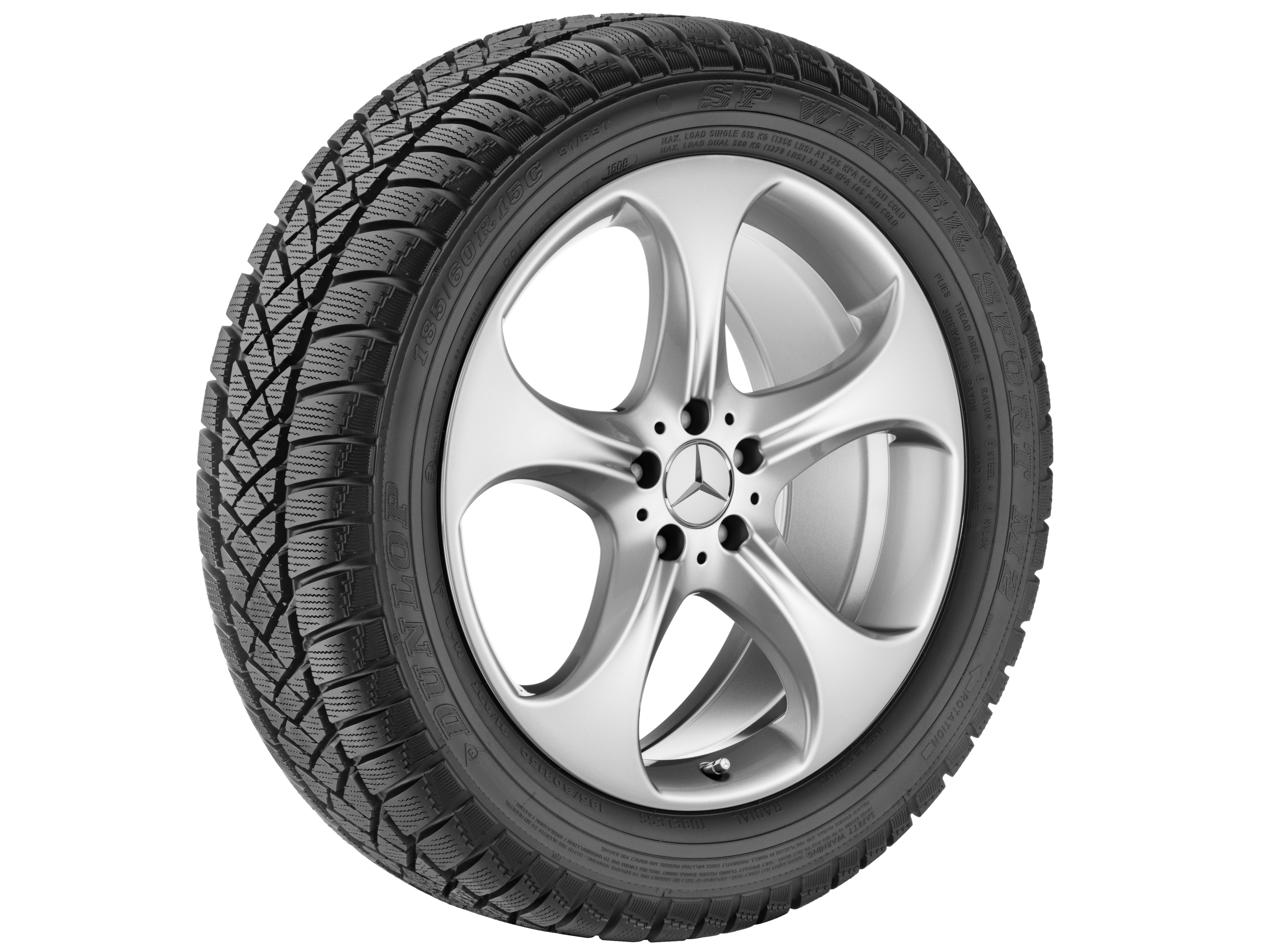 5-spoke wheel, 45.7 cm (18-inch) - 7,5 J x 18 ET 44, vanadium silver, painted