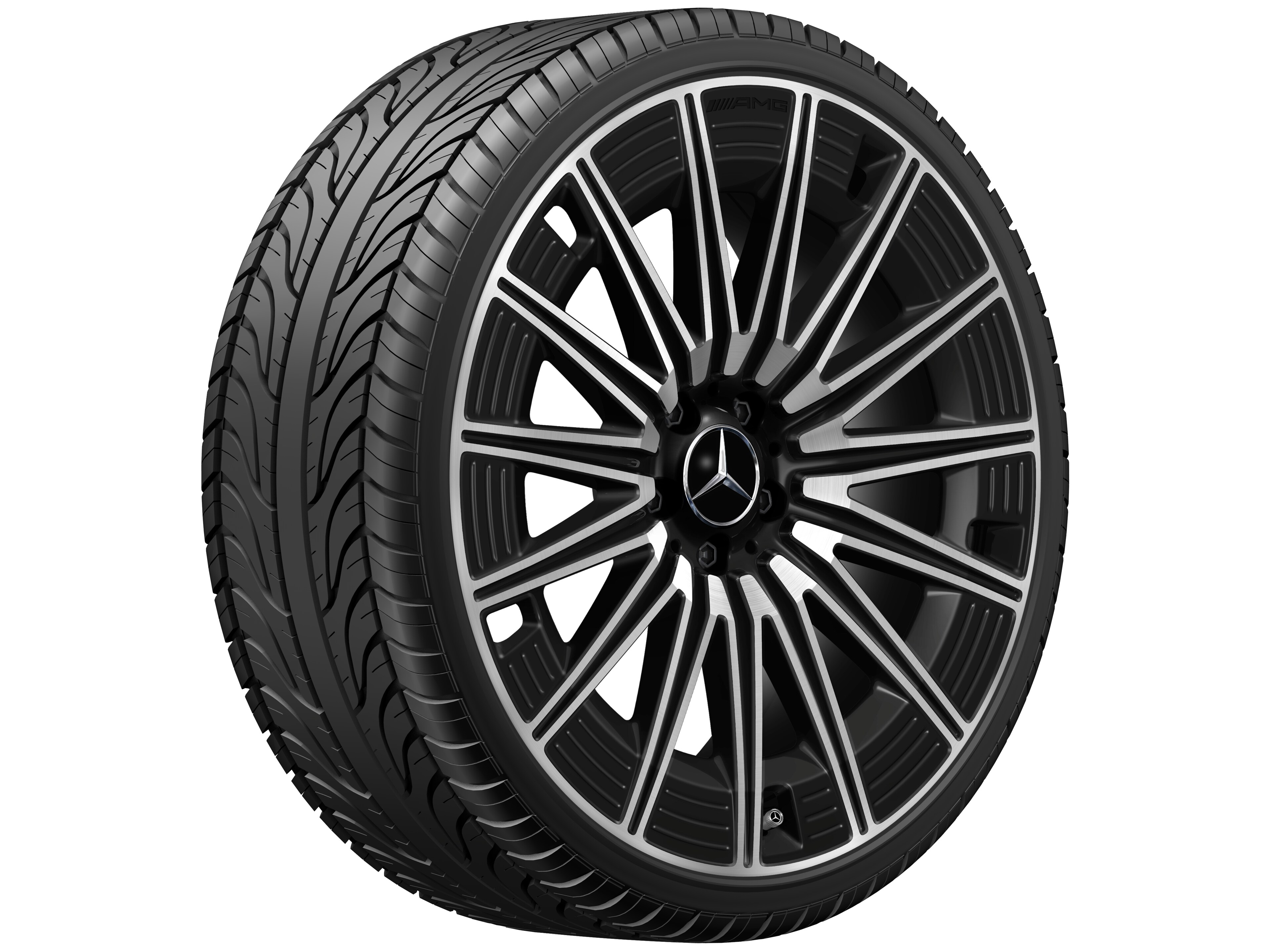 AMG multi-spoke wheel, 53.3 cm (21-inch) - 8,5 J x 21 ET 35,5, black, high-sheen