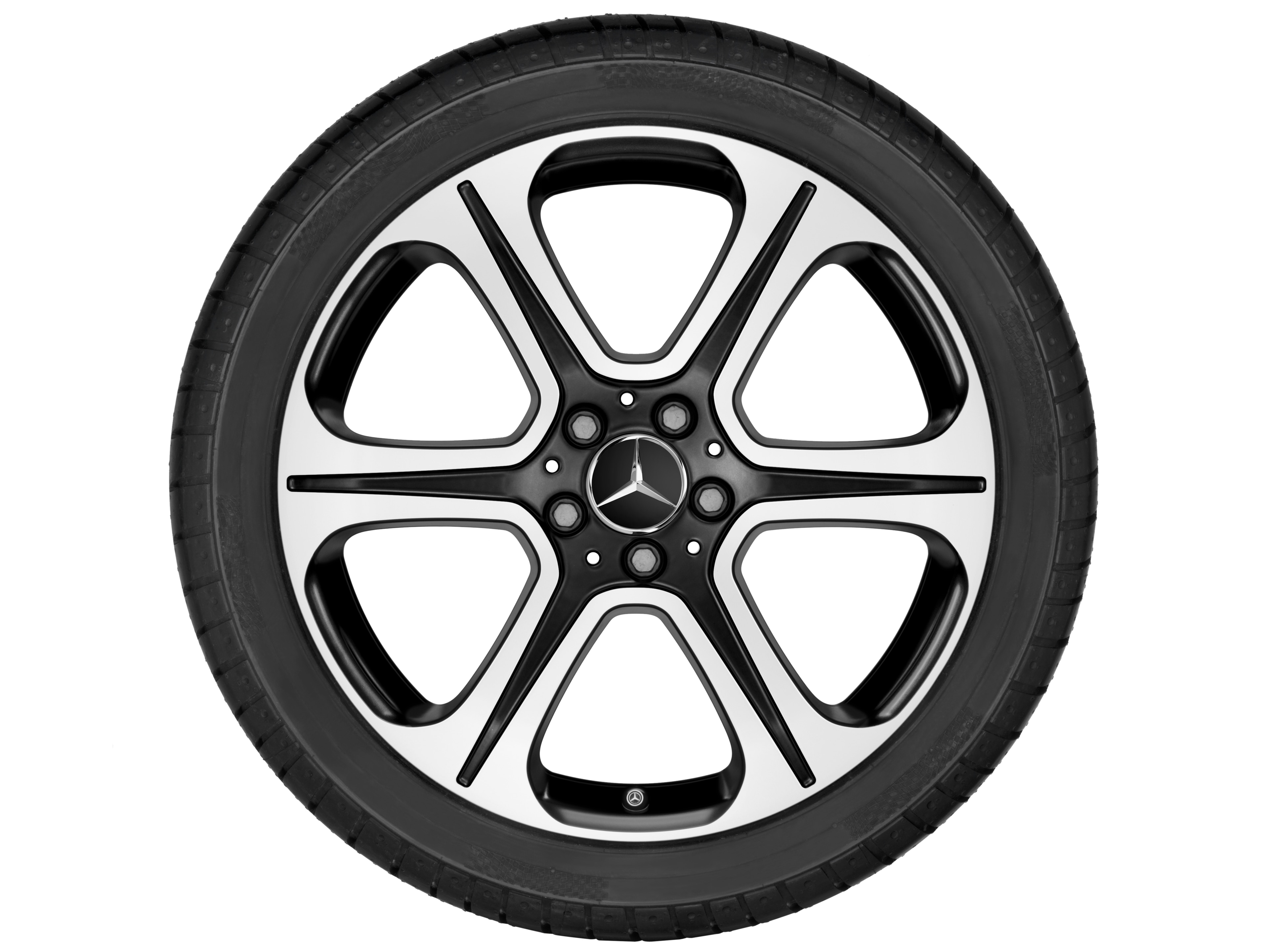 6-spoke wheel, 48.3 cm (19-inch), High-sheen finish - 8 J x 19 ET 43, black, high-sheen