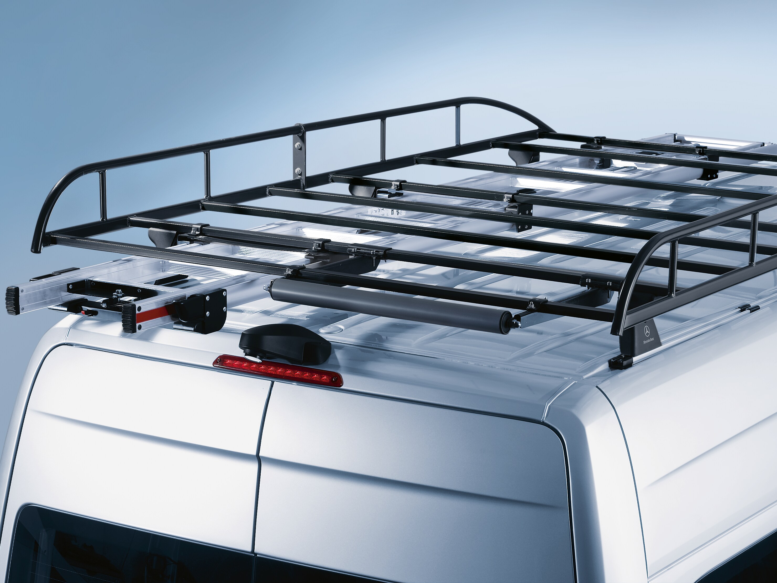 Loading roller, for roof rack and cargo basket - Rubber / Steel, grey / black
