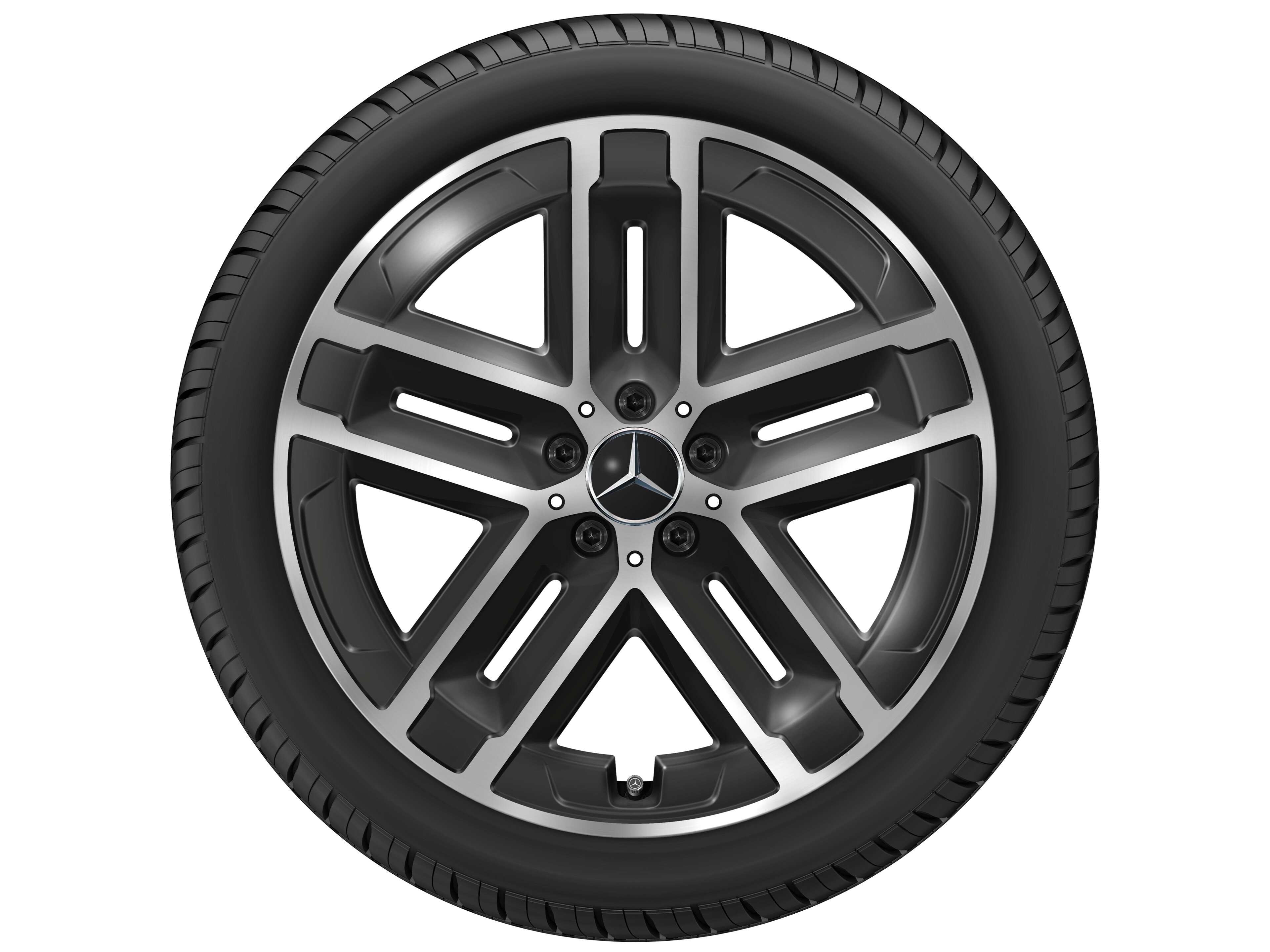 5-twin-spoke wheel, Aero, 50.8 cm (20-inch) - 8 J x 20 ET 48,2, black, high-sheen