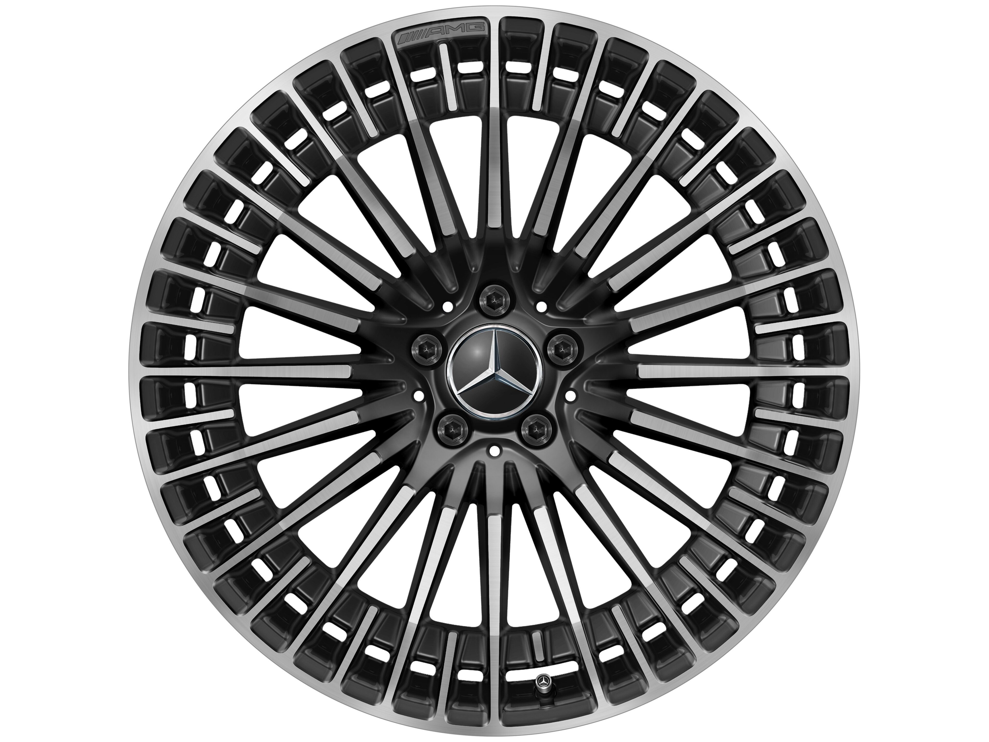 AMG multi-spoke wheel, 53.3 cm (21-inch) - 9 J x 21 ET 31, black, high-sheen