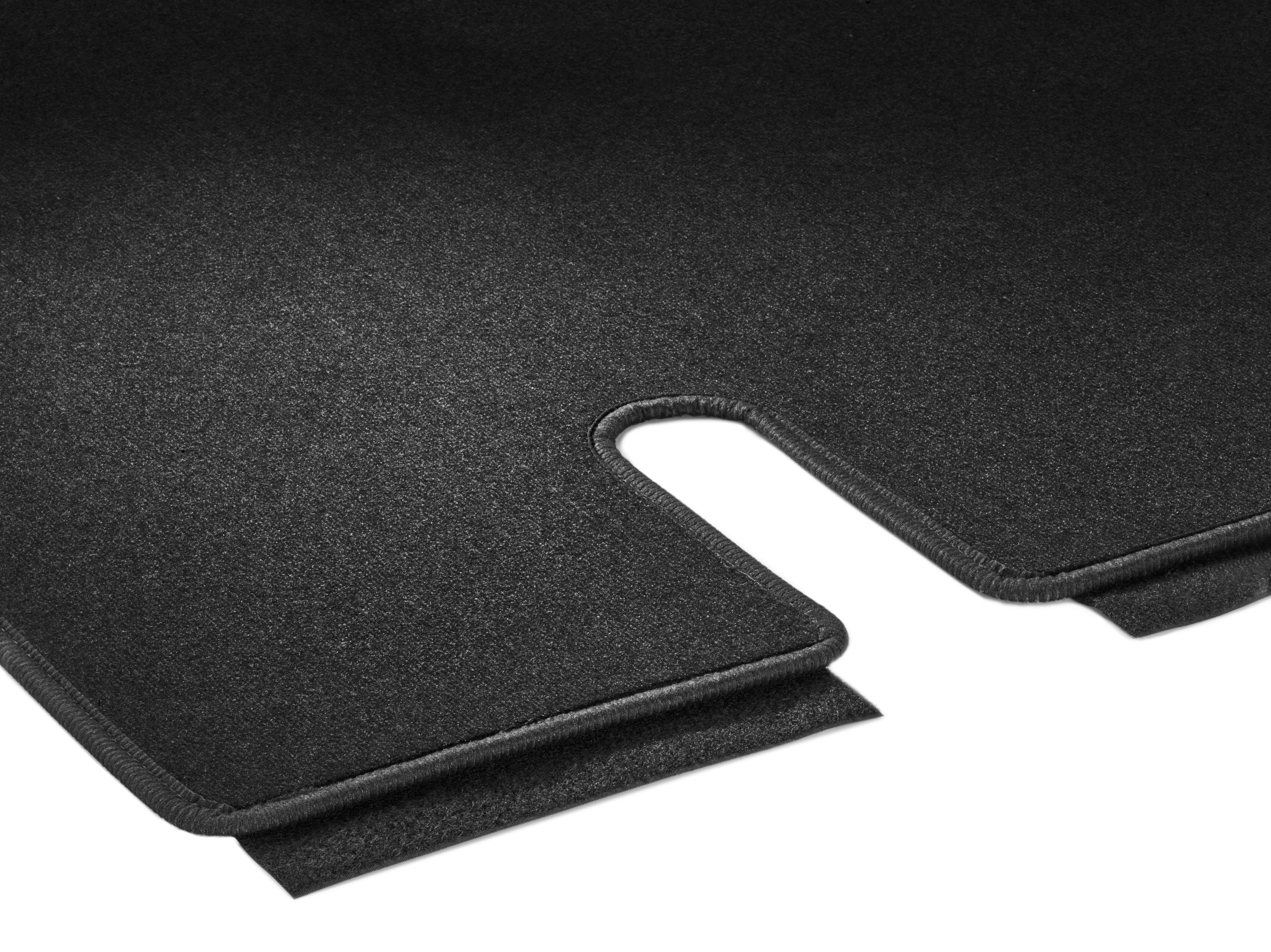 Velour floor mats, Luggage compartment, with single rail, Set of 1, IN3, U3R/UR3 - LHD/RHD, black