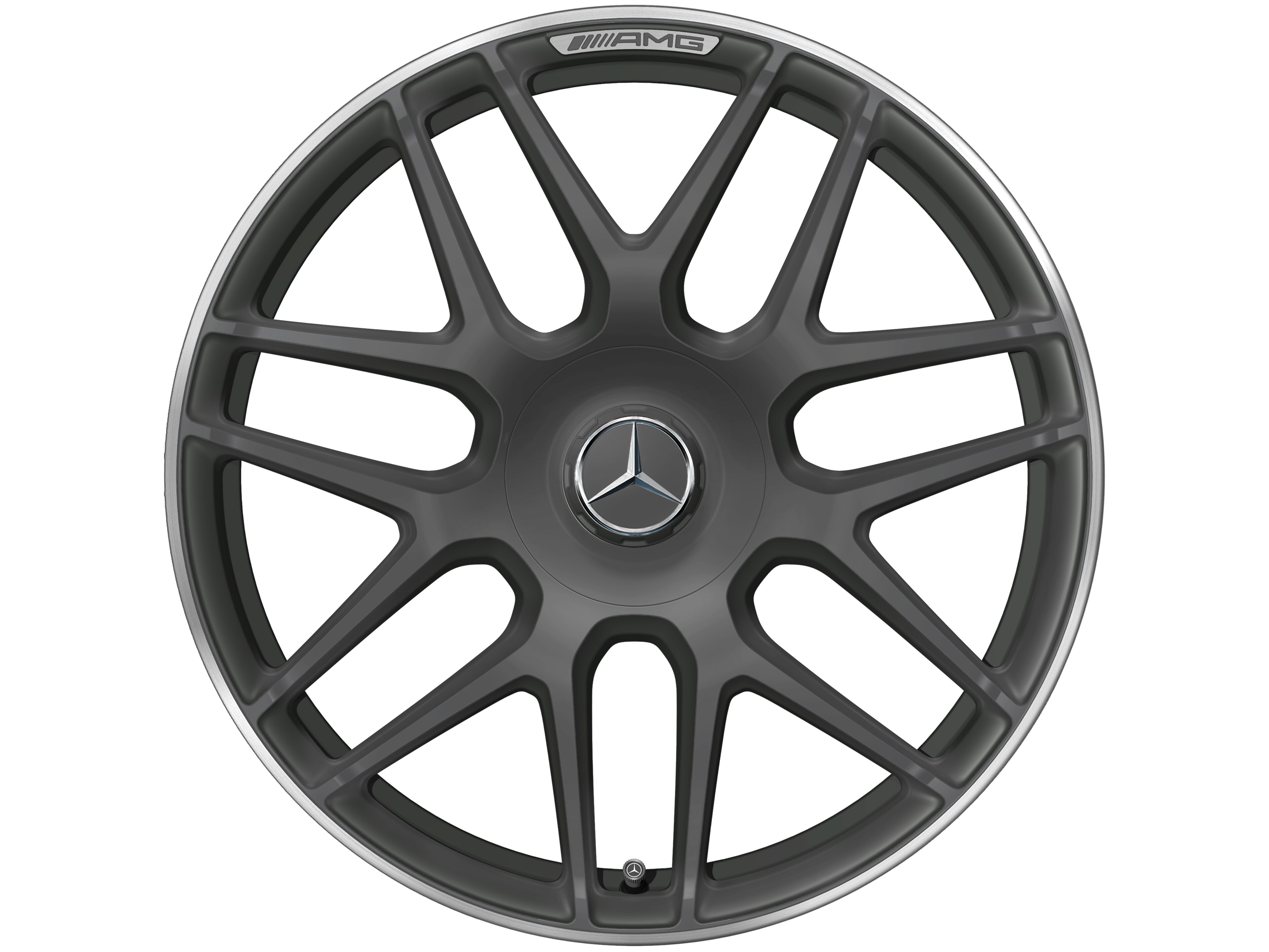 AMG forged wheel in cross-spoke design, 48.3 cm (19-inch) - 9 J x 19 ET 52, tantalite grey, high-sheen