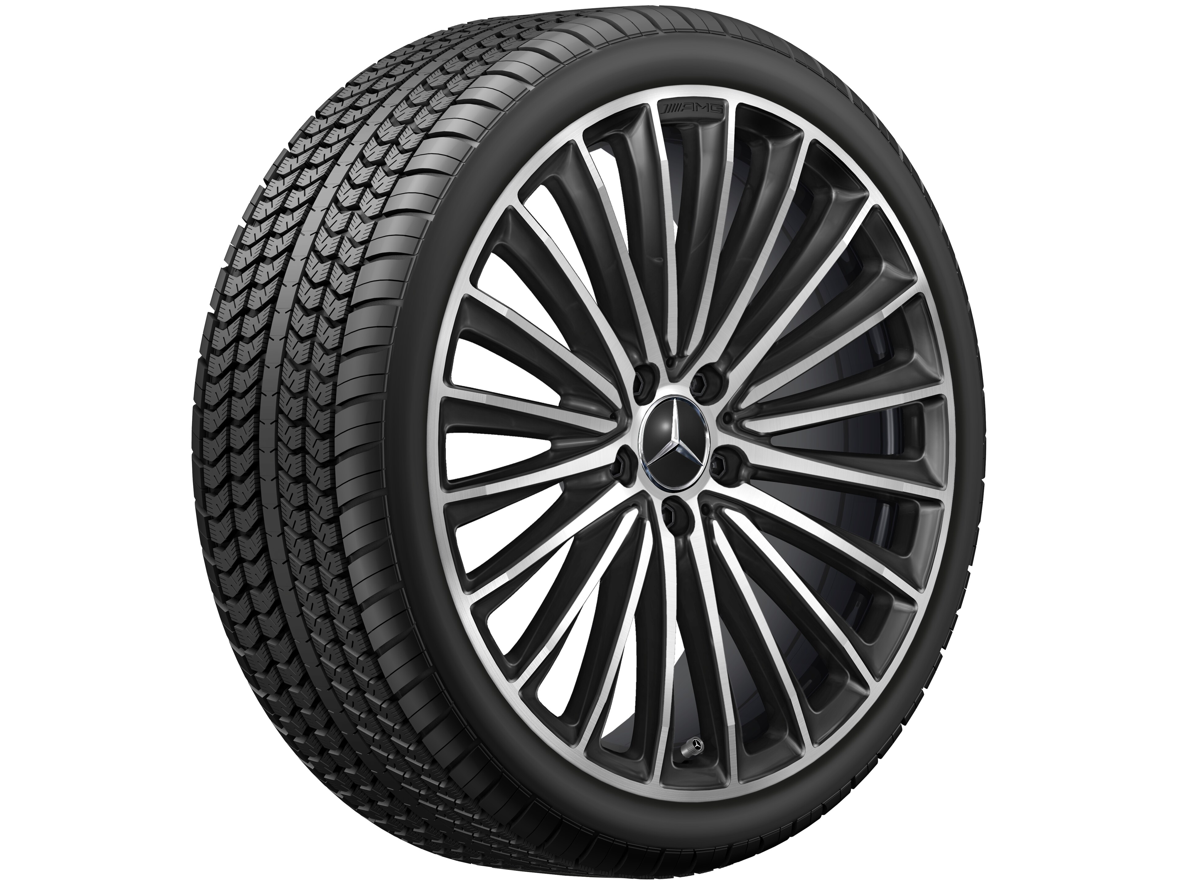 AMG multi-spoke wheel, 50.8 cm (20-inch) - 8 J x 20 ET 33, black, high-sheen