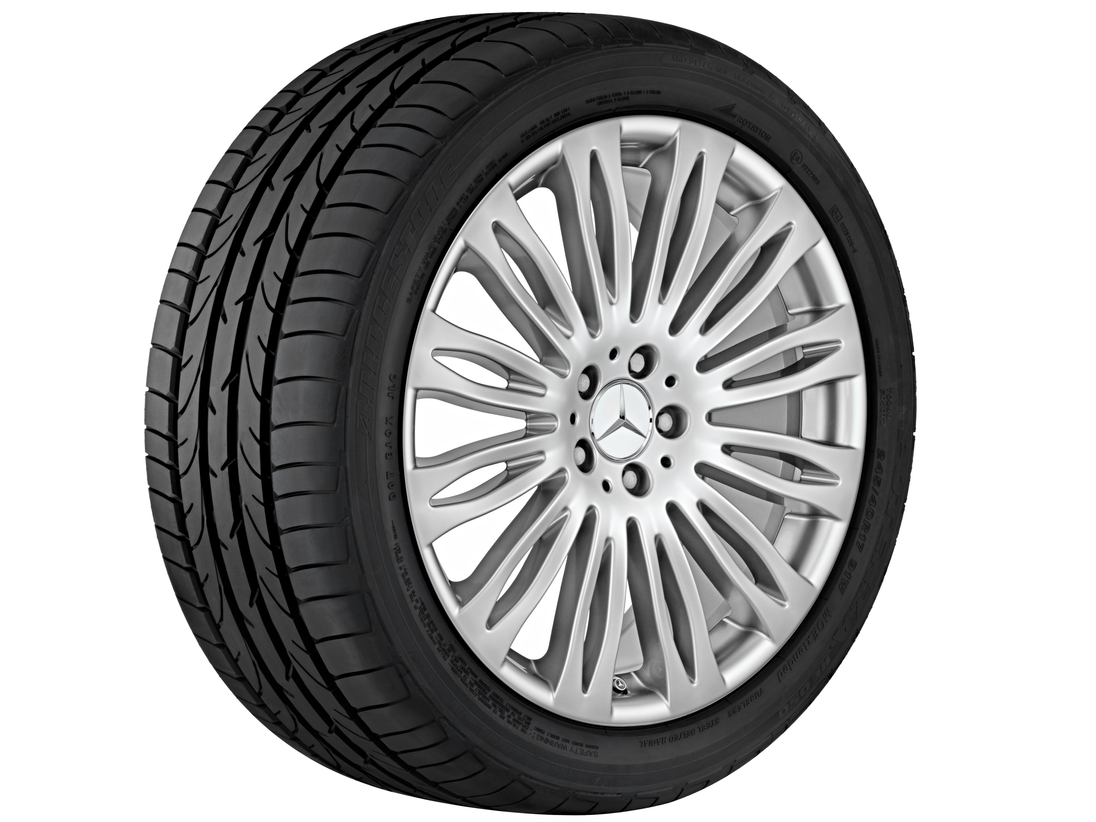 Multi-spoke wheel, 50.8 cm (20-inch) - 8,5 J x 20 ET 36, thulium silver