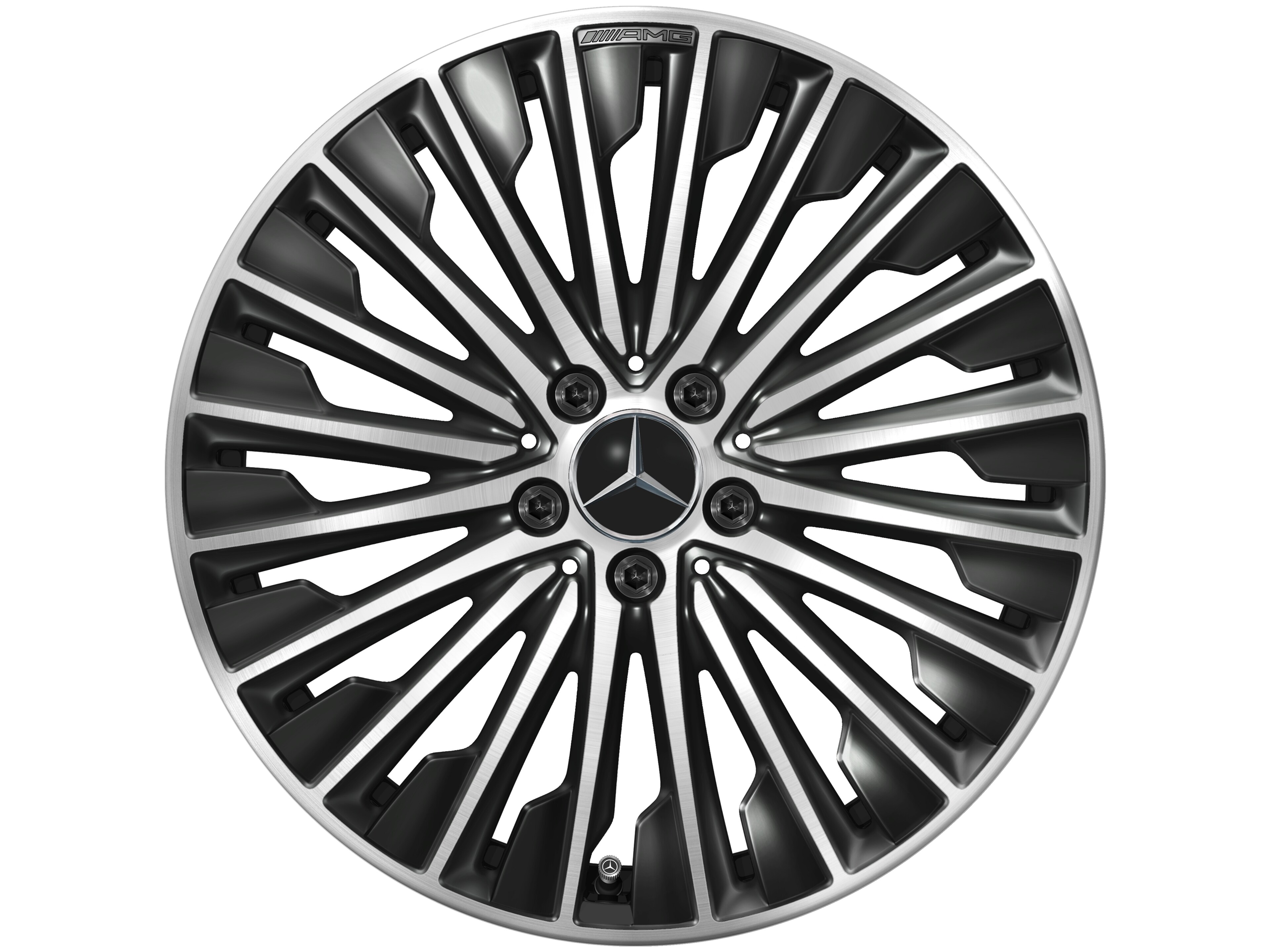 AMG multi-spoke wheel, 48.3 cm (19-inch) - 8 J x 19 ET 45,1, black, high-sheen
