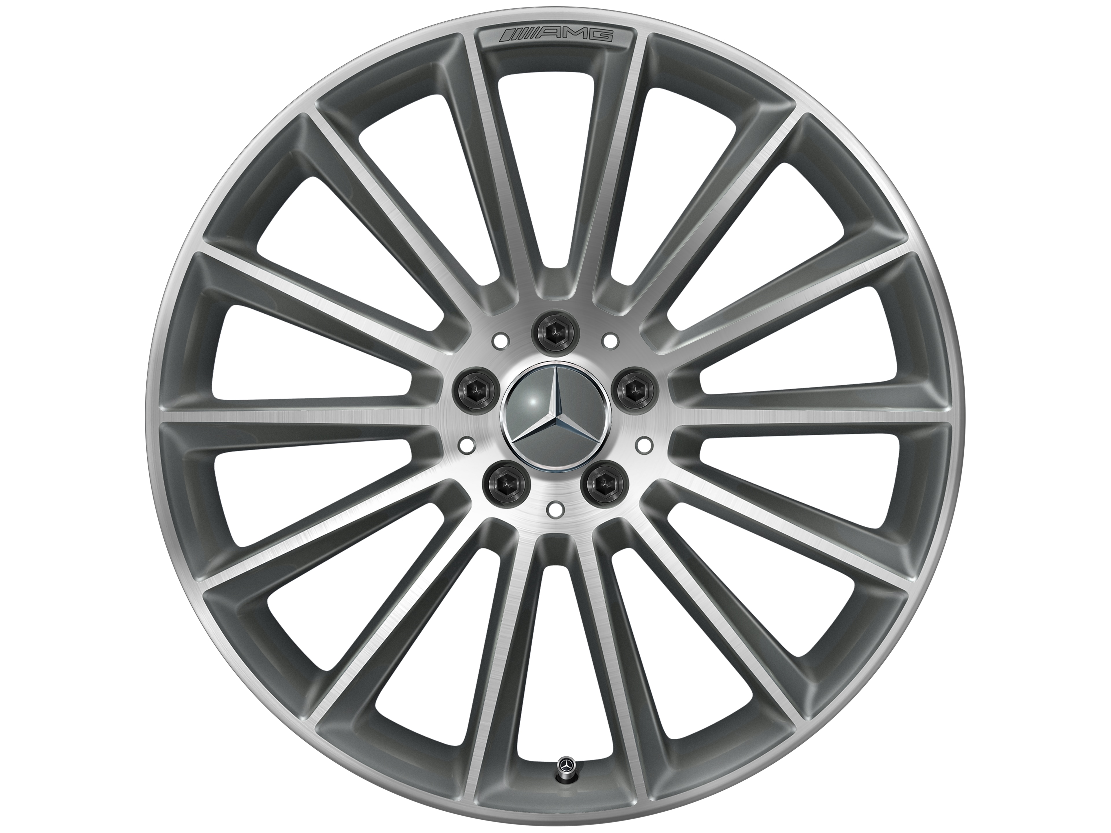 AMG multi-spoke wheel, 50.8 cm (20-inch) - 8 J x 20 ET 43, titanium grey, high-sheen
