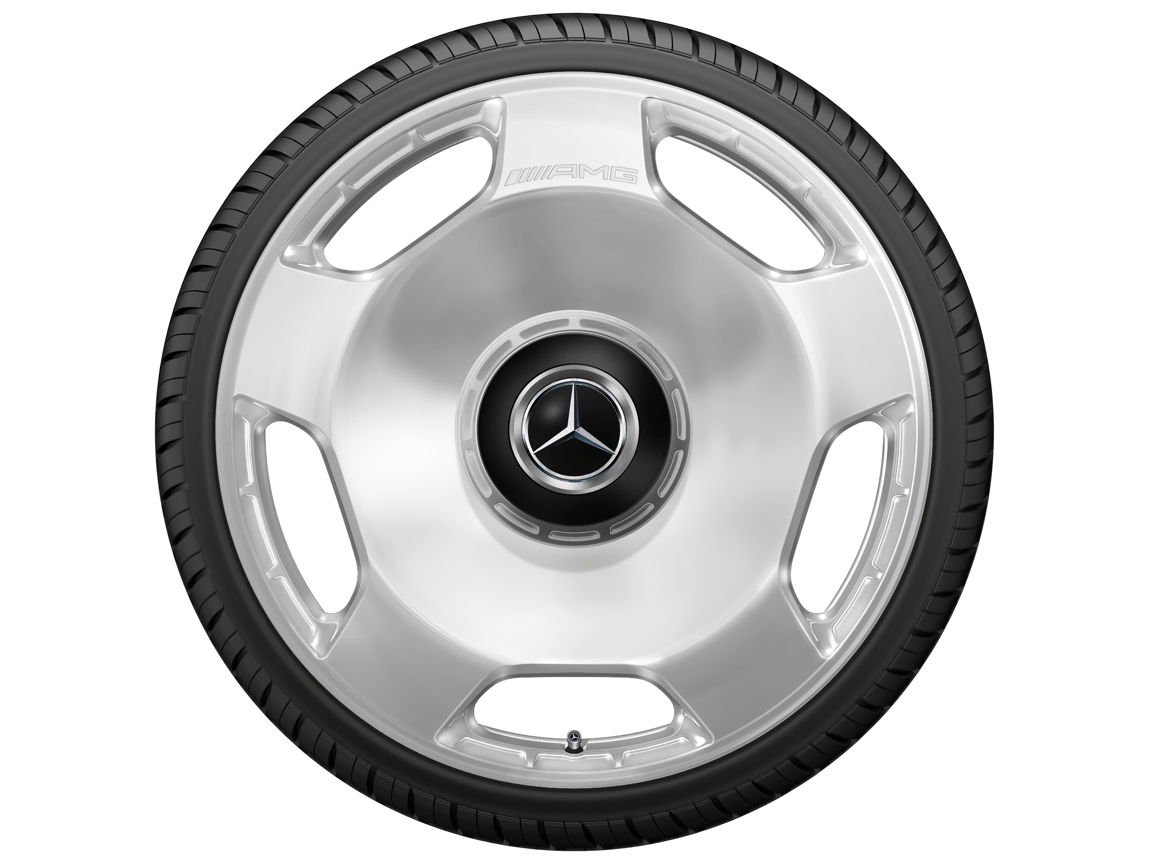 AMG forged wheel in a 5-hole design, 58.4 cm (23-inch) - 11,5 J x 23 ET 47, silver-coloured, high-gloss polished