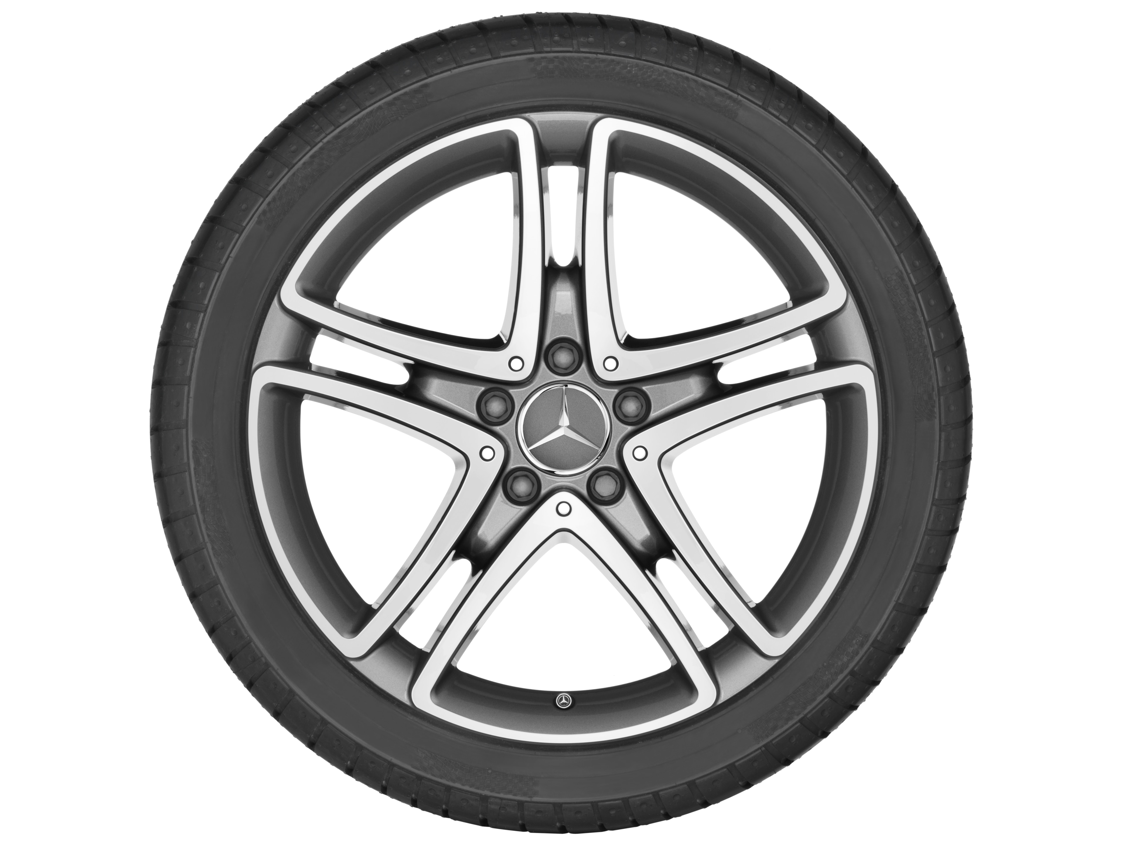 5-twin-spoke wheel, 45.7 cm (18-inch) - 8 J x 18 ET 41, himalaya grey, high-sheen