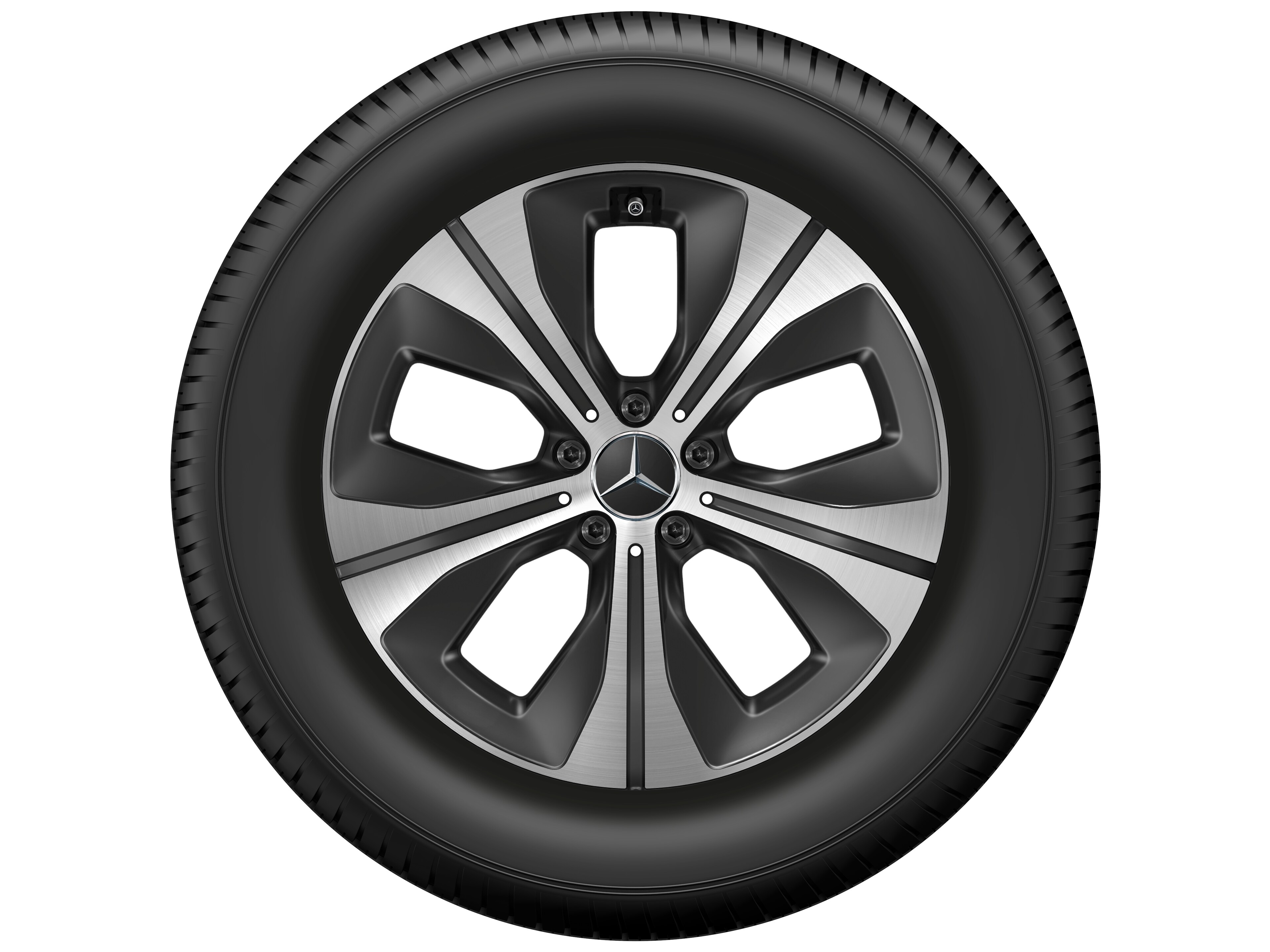 5-spoke wheel, Aero, 48.3 cm (19-inch) - 8,5 J x 19 ET 42, black, high-sheen