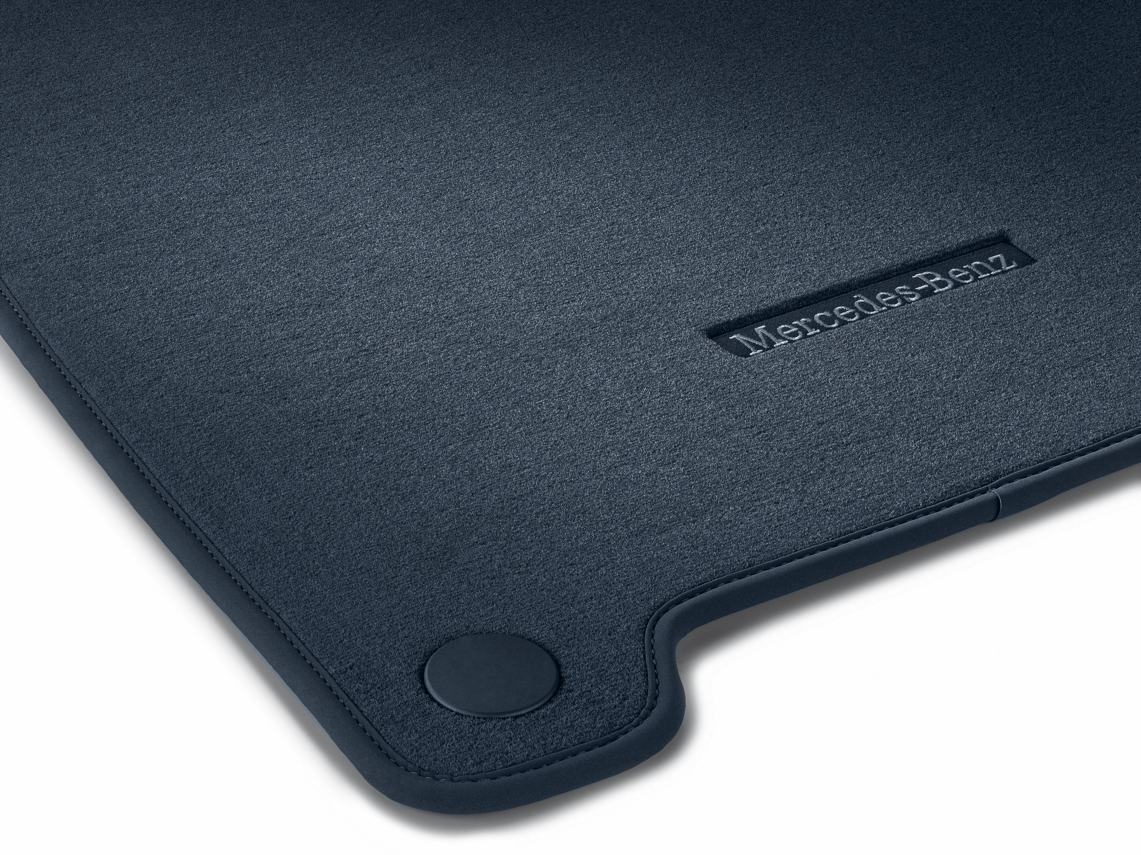 Velour floor mats CLASSIC, Set, Set of 3 - LHD, biscaya blue