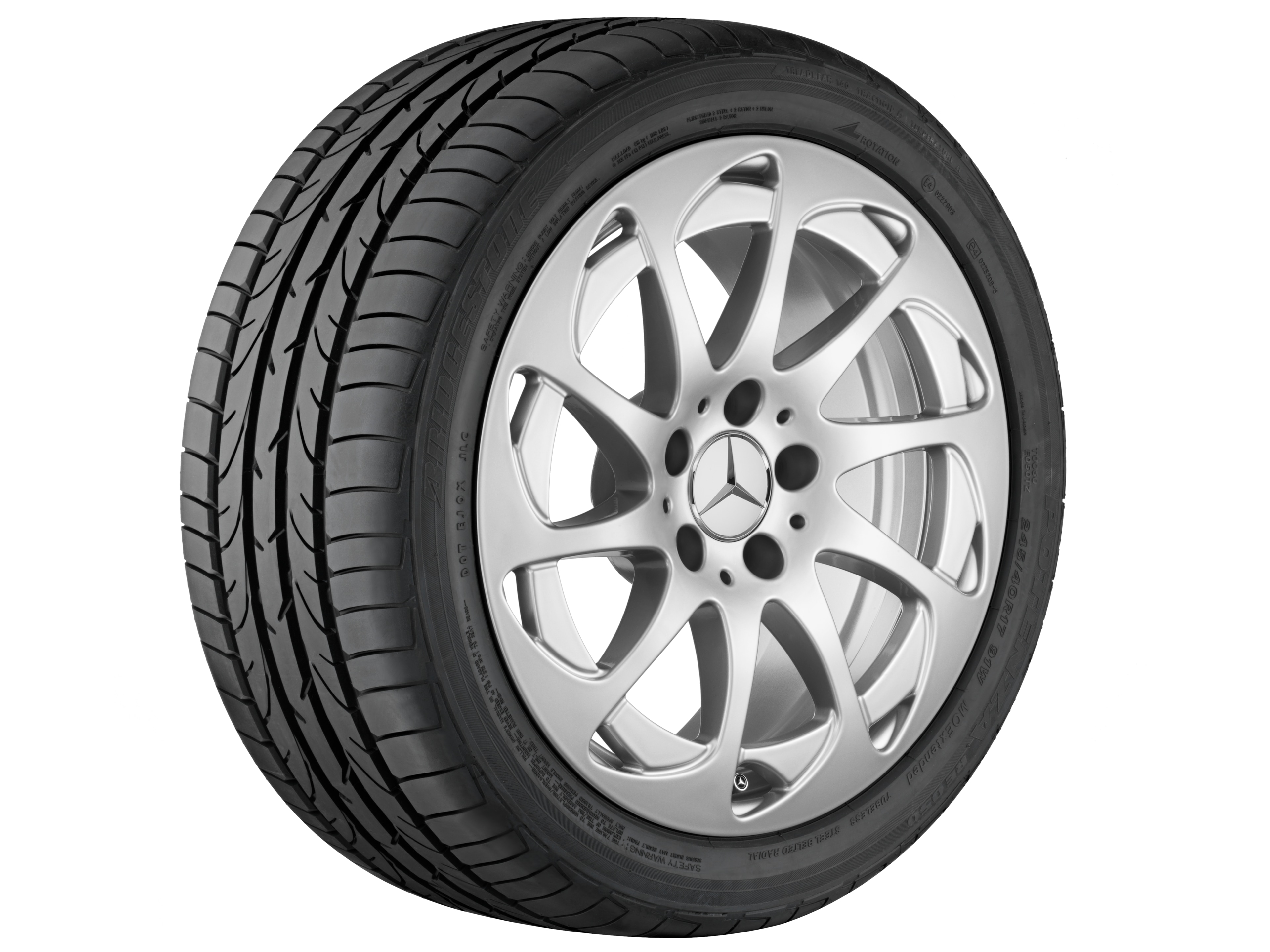 10-spoke wheel - 255/45 R17  98V, 8 J x 17 ET 30