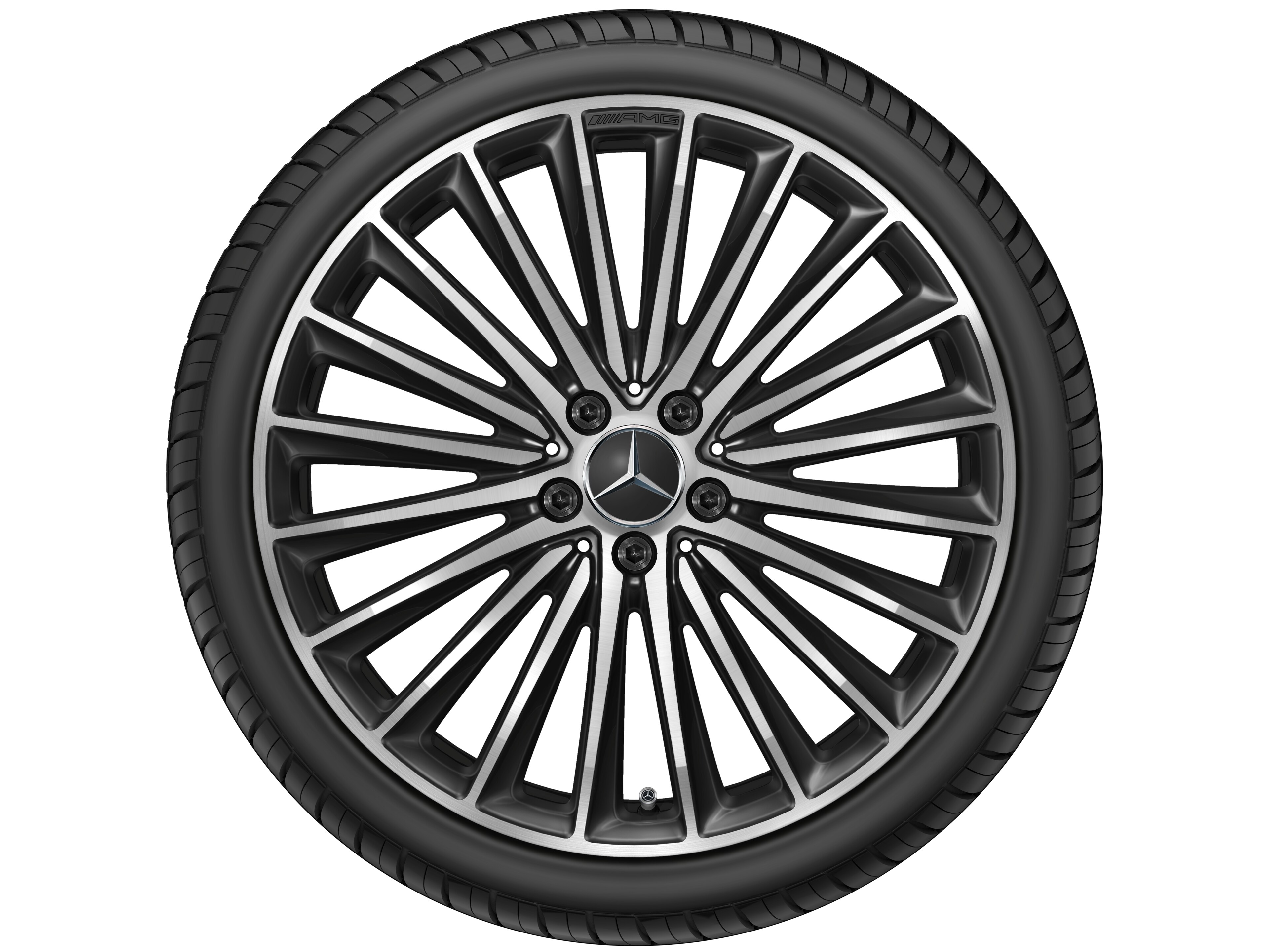 AMG multi-spoke wheel, 50.8 cm (20-inch) - 8 J x 20 ET 33, black, high-sheen