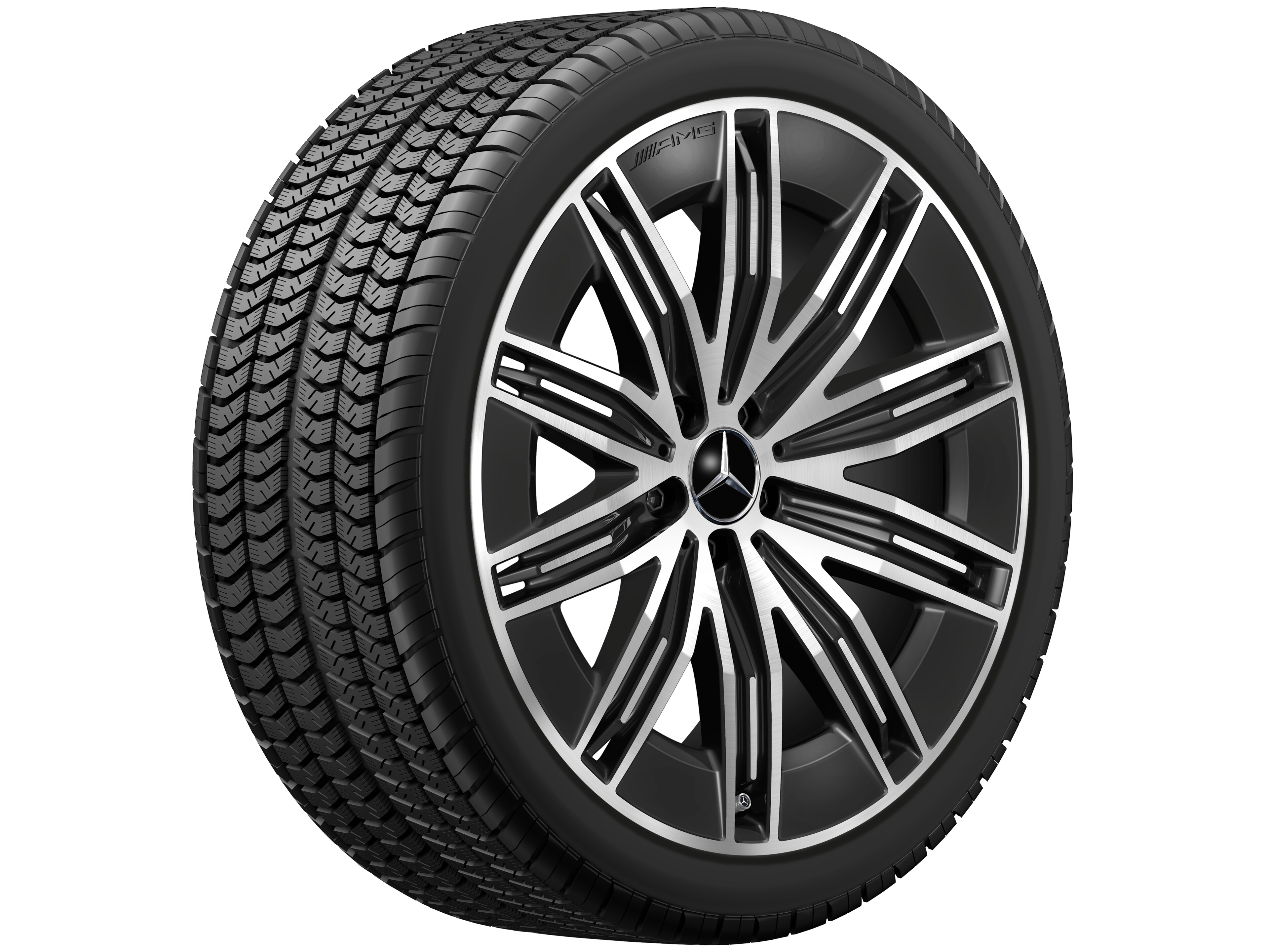 AMG multi-spoke wheel, 53.3 cm (21-inch) - 9,5 J x 21 ET 41,5, black, high-sheen